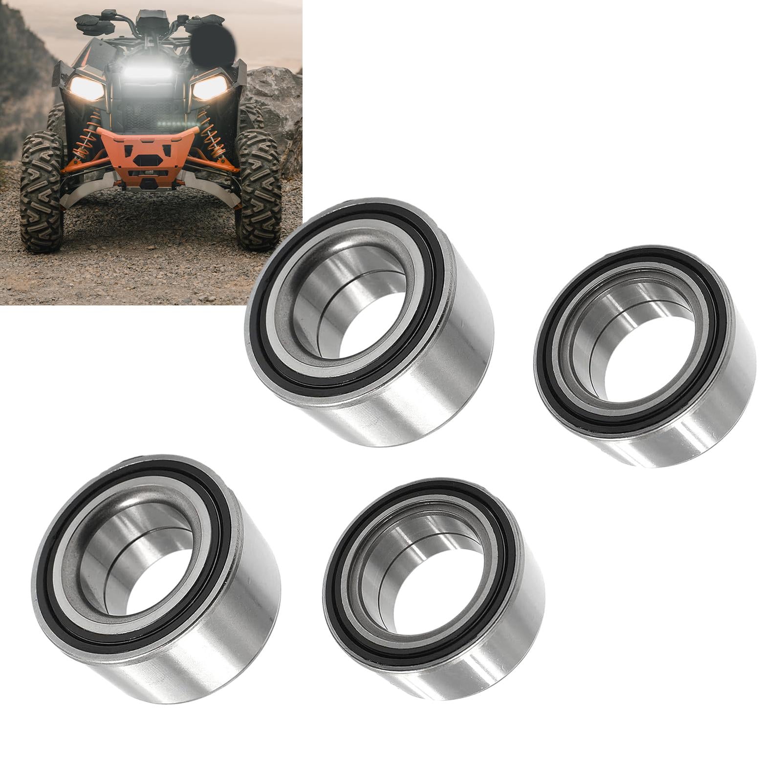 4x Front and Rear Wheel Bearings for Polaris 570 Efi RZR 800