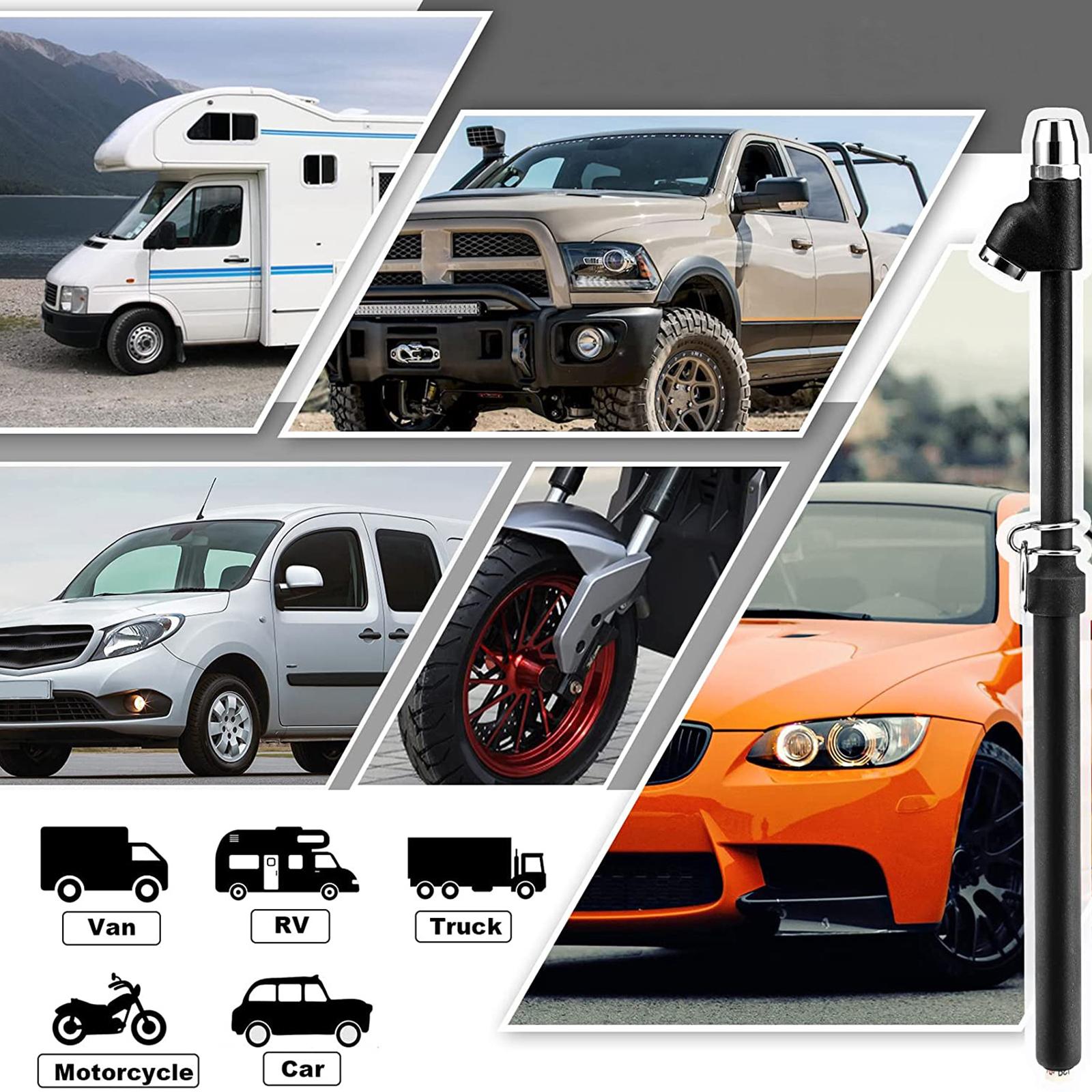 Dual Head Tire Pressure Gauge Heavy Duty for Vehicles Motorcycles Truck