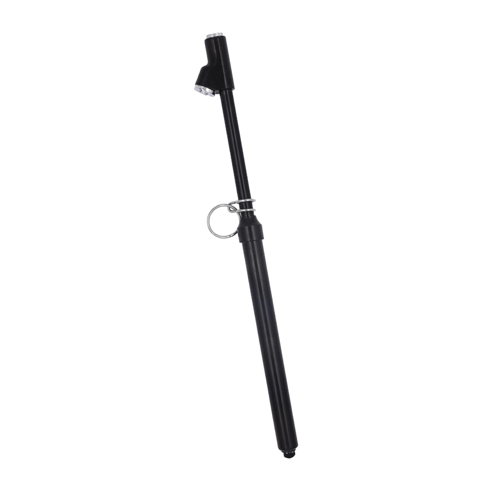 Dual Head Tire Pressure Gauge Metal Air Pressure Gauge for Bicycles Van Black