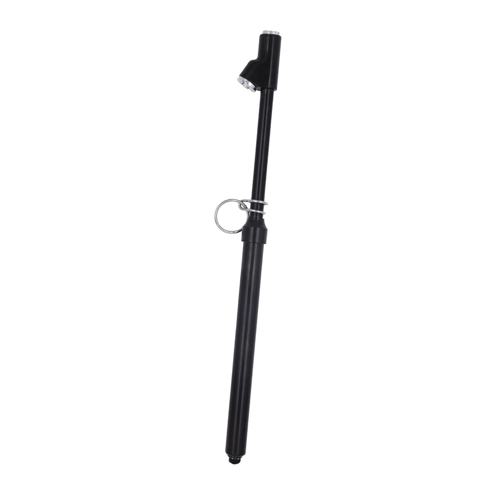 Dual Head Tire Pressure Gauge Metal Air Pressure Gauge for Bicycles Van Black
