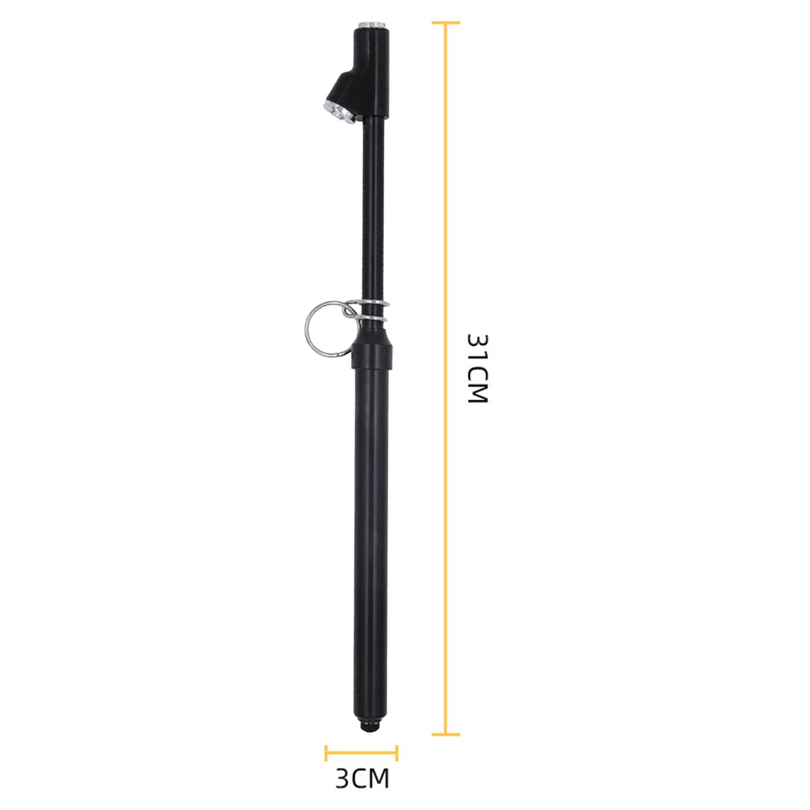 Dual Head Tire Pressure Gauge Metal Air Pressure Gauge for Bicycles Van Black