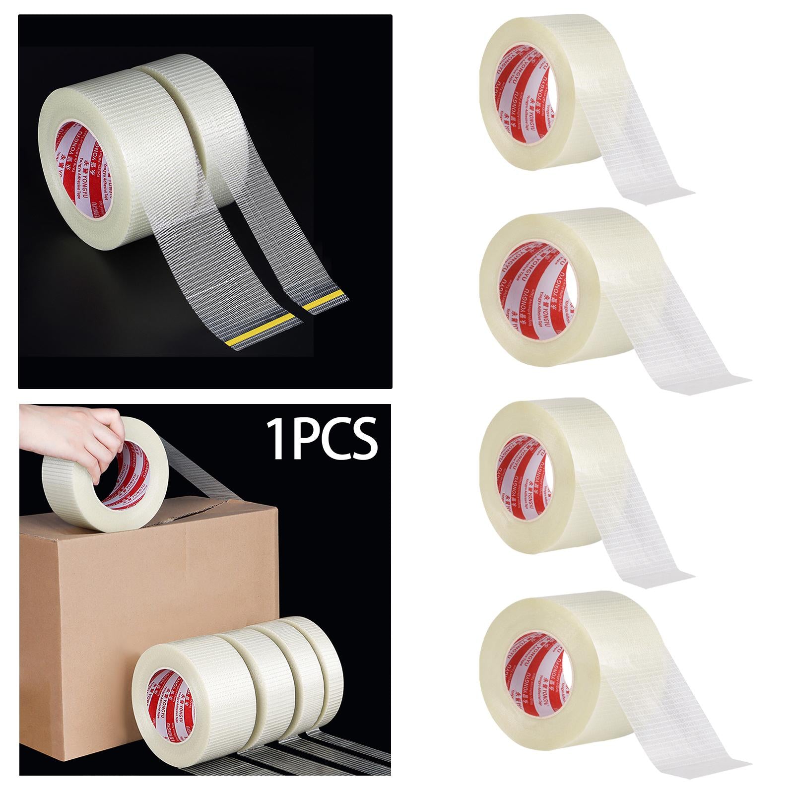 2xFiberglass Tape Filament Reinforced Strapping Tape for Packaging Fixing 25mm 25 Meters