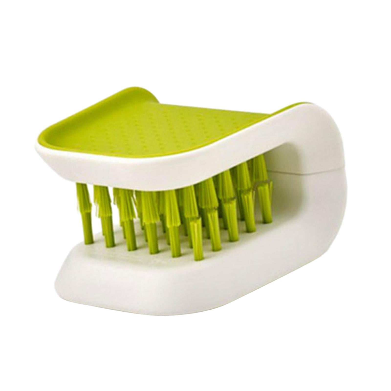 3xKitchen Knife Cleaner Utensil Bristle Cleaning Brush Durable Double Sided