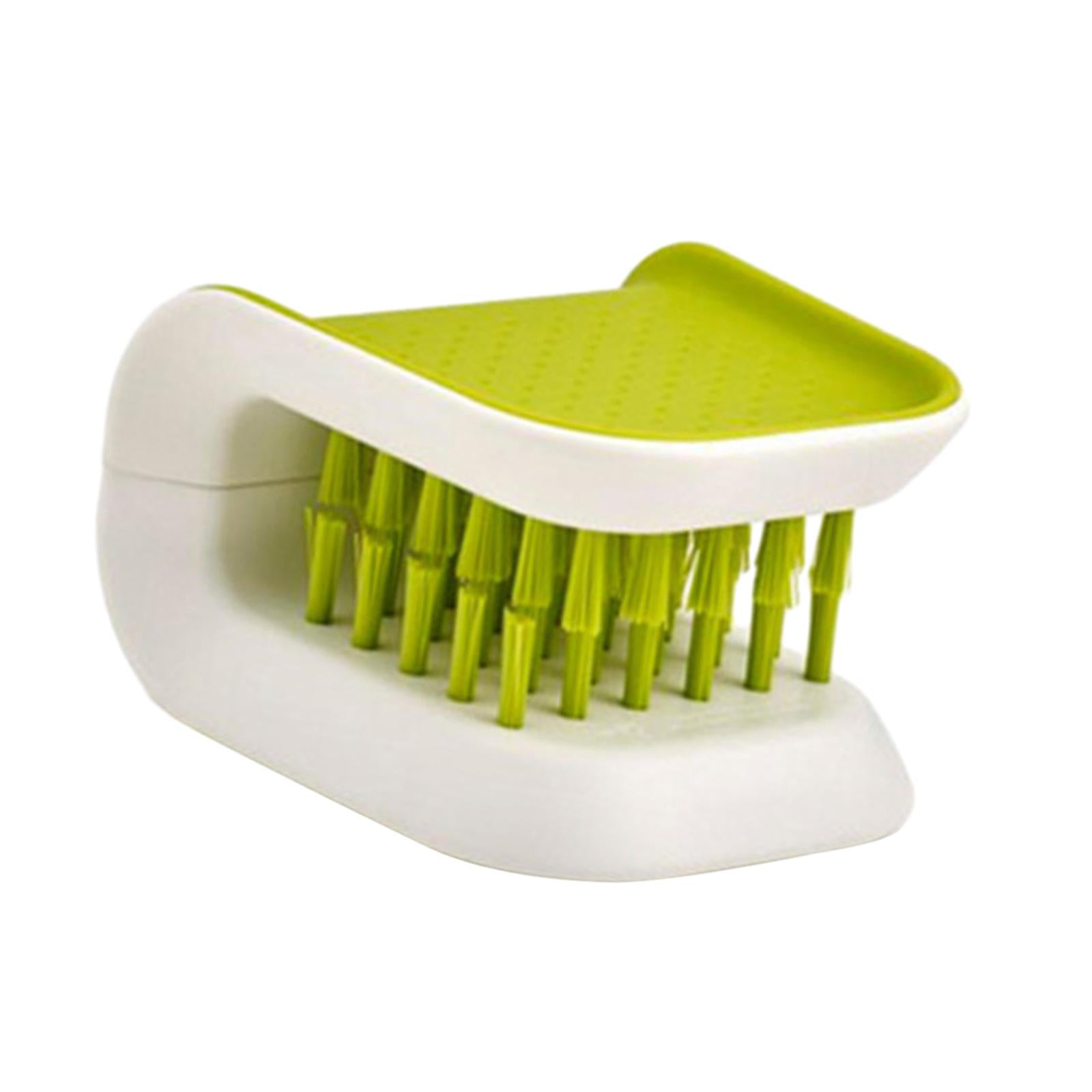 2xKitchen Knife Cleaner Utensil Bristle Cleaning Brush Durable Double Sided