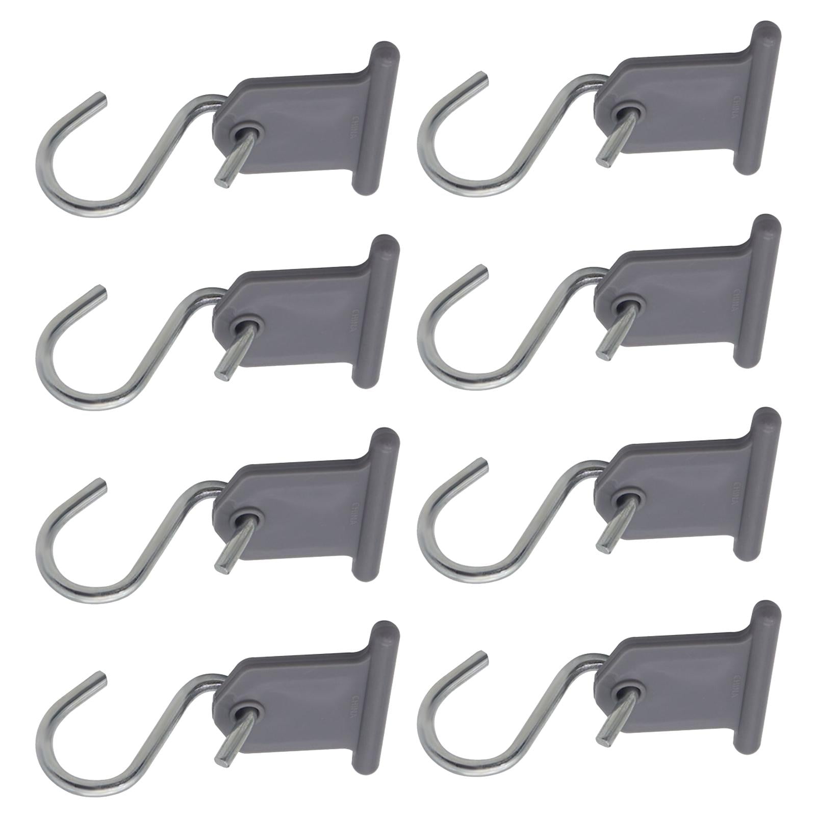 8x S Shaped Hooks Hangers Backpacking Wreaths Indoor Outdoor RV Awning Hooks