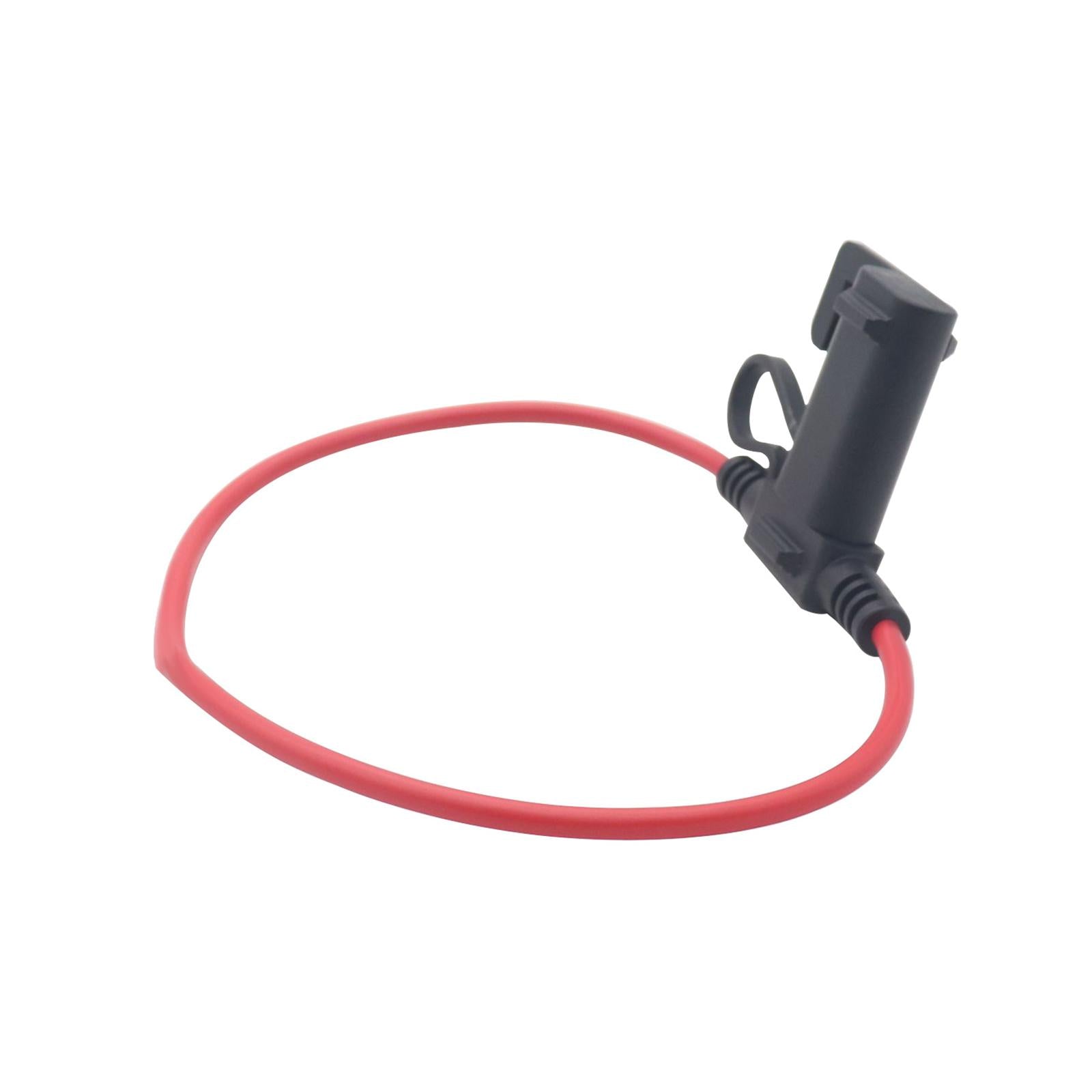 Inline Fuse Holder Durable Accessory Waterproof for ATV Automotive Boat black