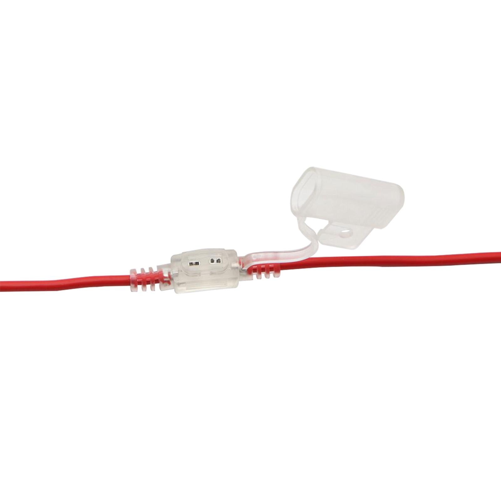 Inline Fuse Holder Durable Accessory Waterproof for ATV Automotive Boat clear