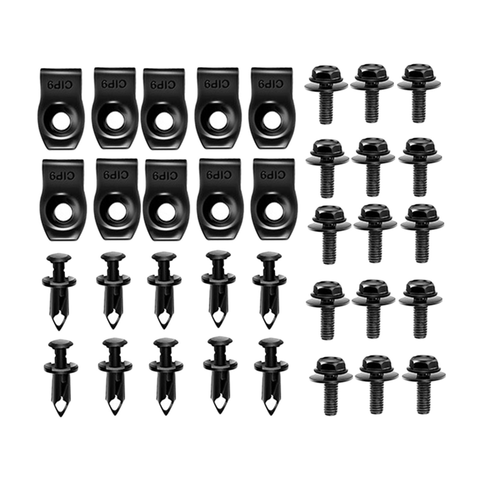 Car Body Bolts Body Fenders Bumper Hood Panel Bumper Clips 35pcs 15cmx10cm