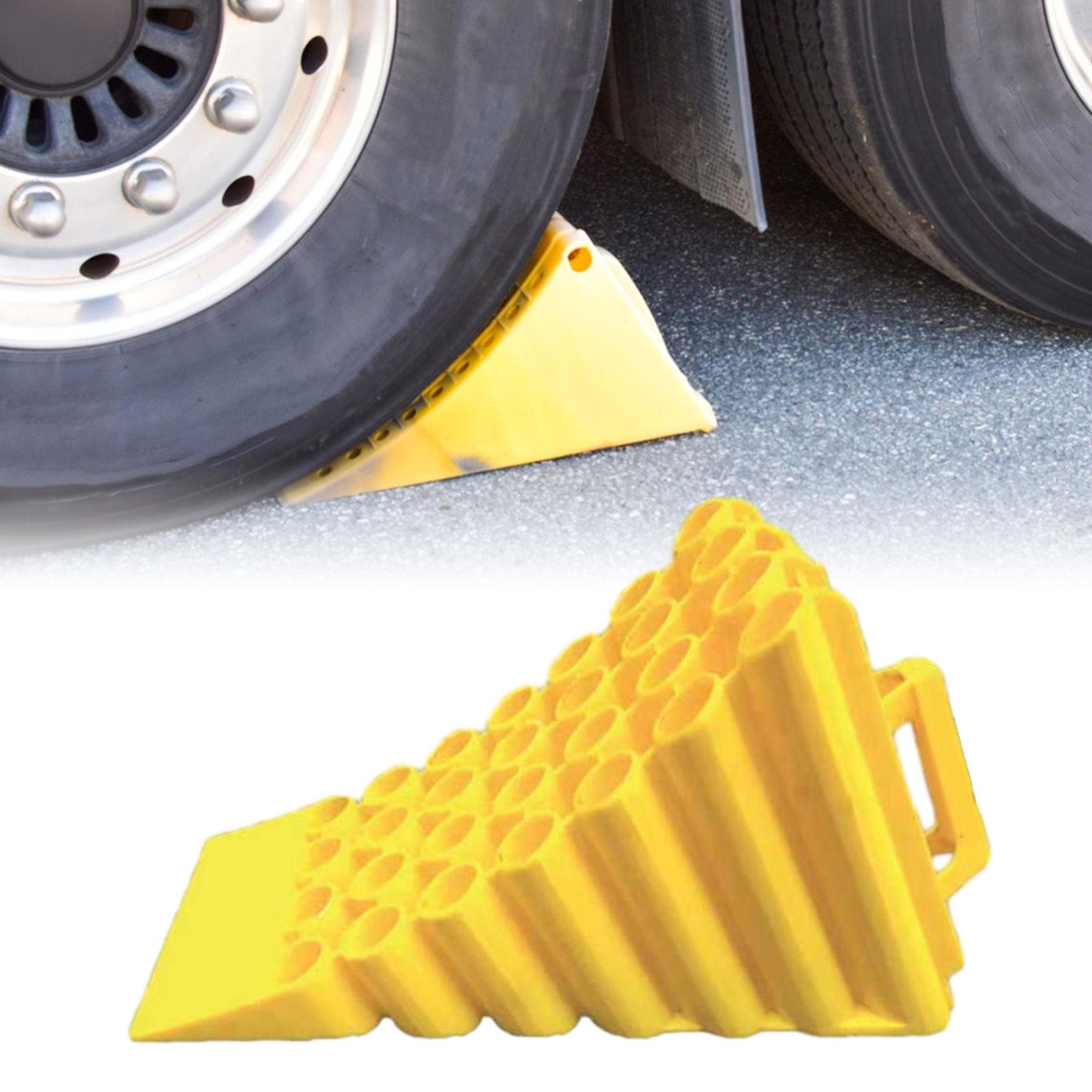 Travel Trailers RV Car Wheel Chock Stopping Device Lightweight Triangle Base 45x25x20cm