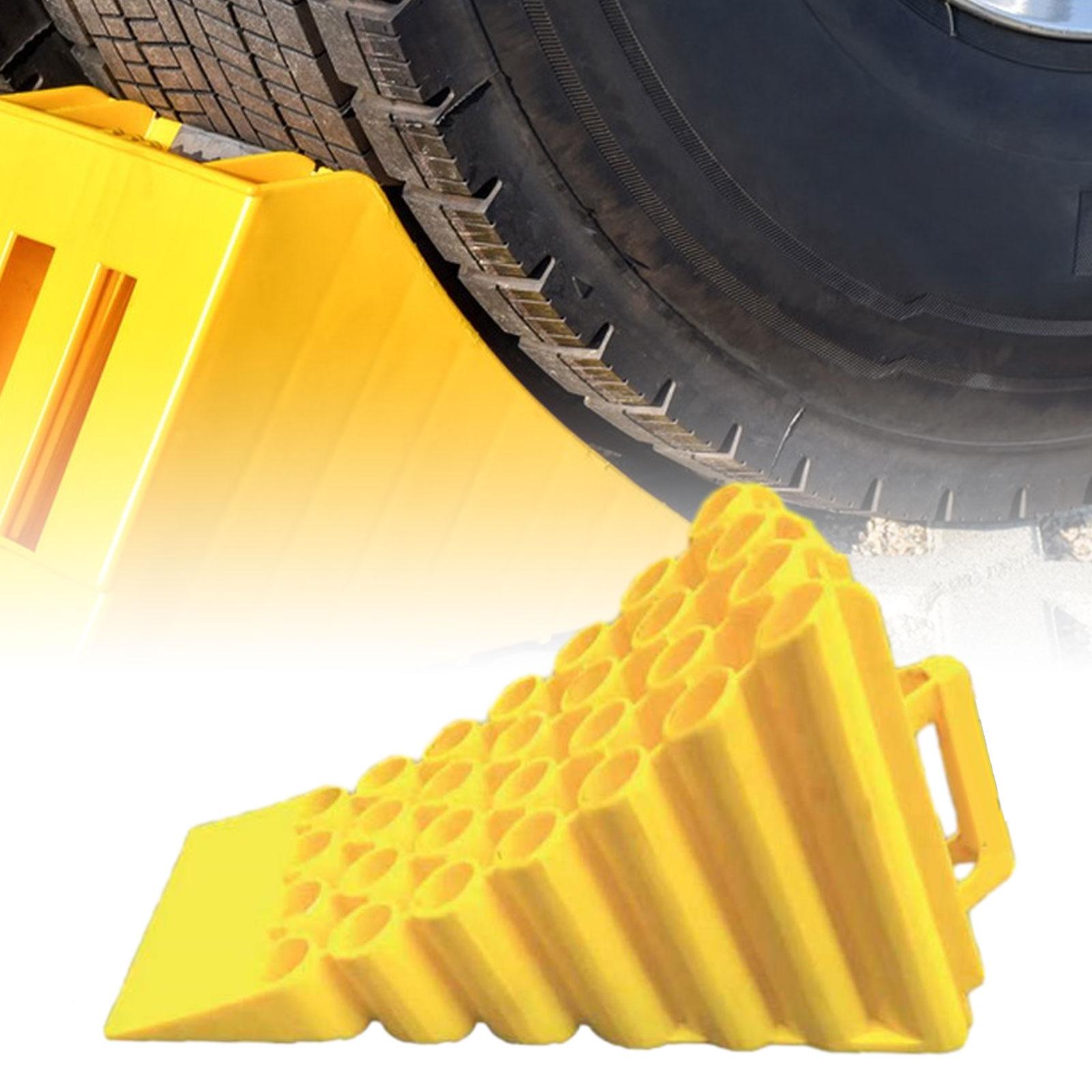 Travel Trailers RV Car Wheel Chock Stopping Device Lightweight Triangle Base 45x25x20cm