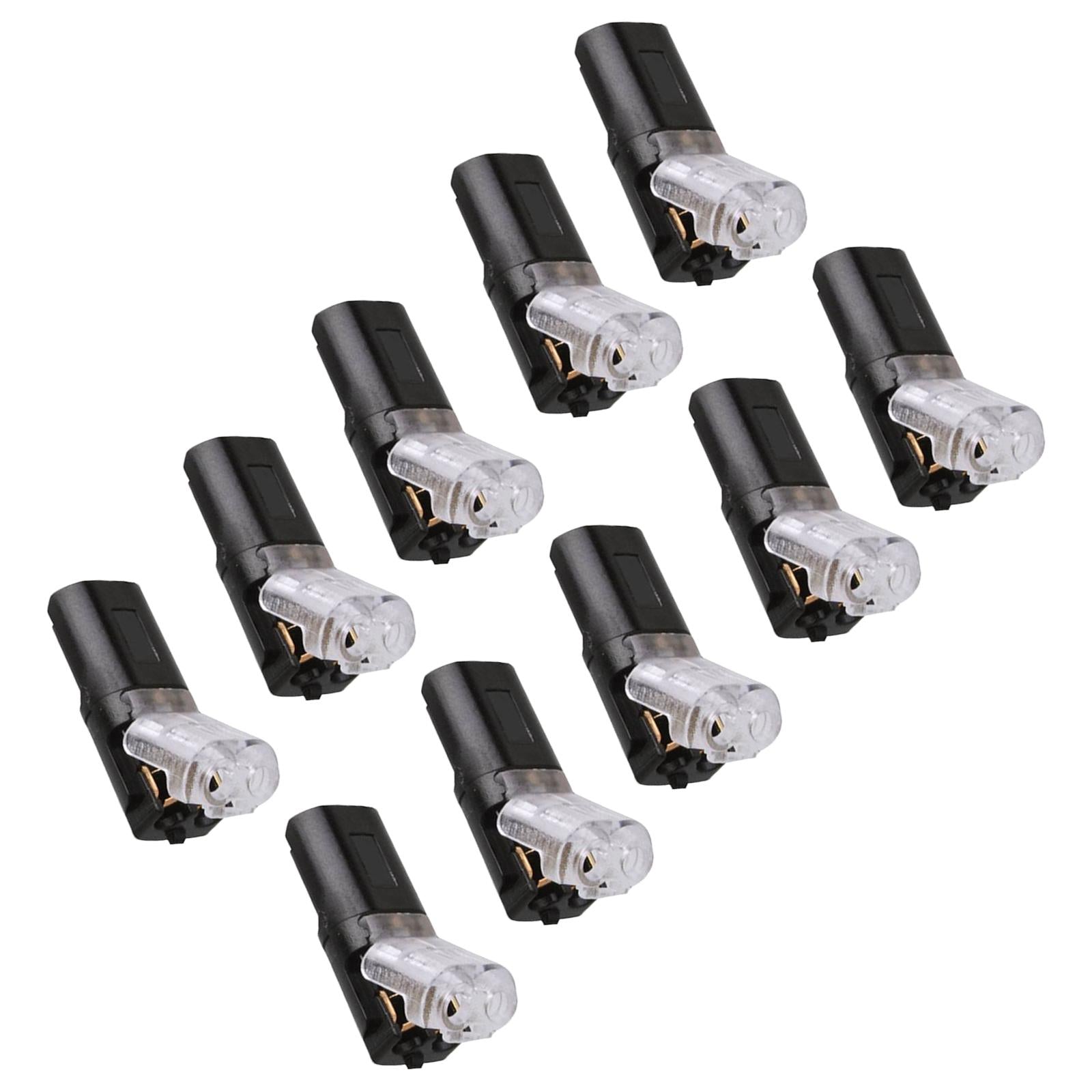 10x Pluggable LED Wire Connectors Low Voltage Compact Wire Wiring Connectors