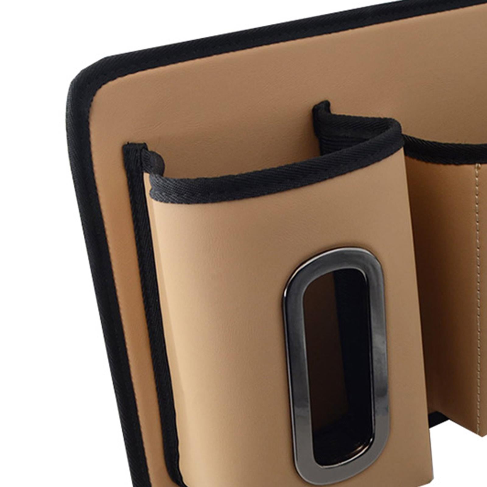 Car Backseat Organizer Hanging Car Back Seat Organizer for Bottles Toys Beige
