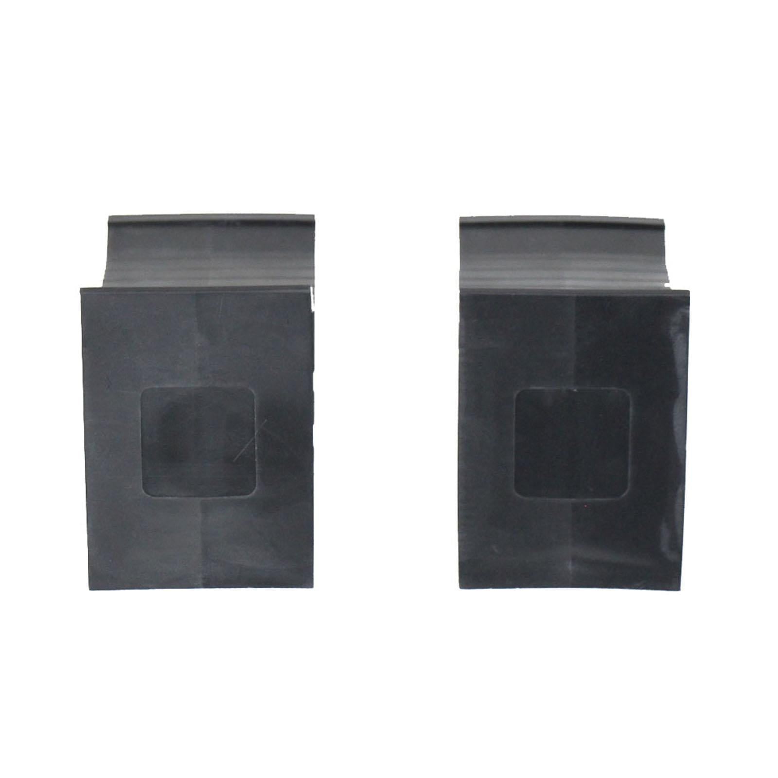 2 Pieces Wheel Chocks Replaces Rubber Wheel Chocks for Car Auto Trailer 22x9x11cm black