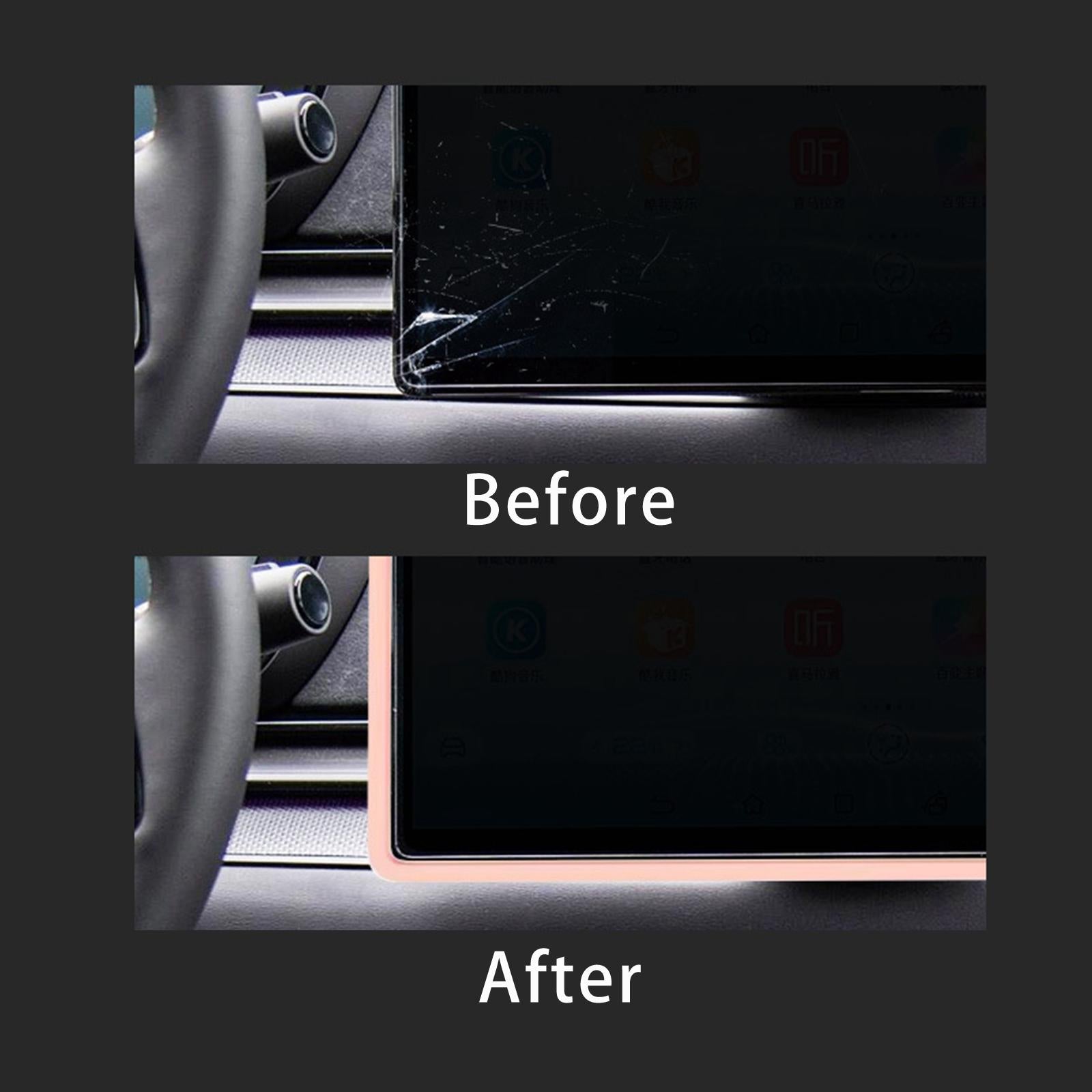 Silicone Screen Protective Frame Replace High Performance for Byd Atto3 Pink 15.6inch
