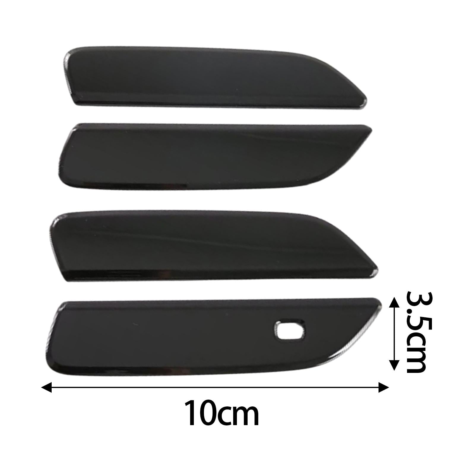 4x Car Door Handle Bowl Covers for Byd Dolphin EV 2023-2024 Glossy black