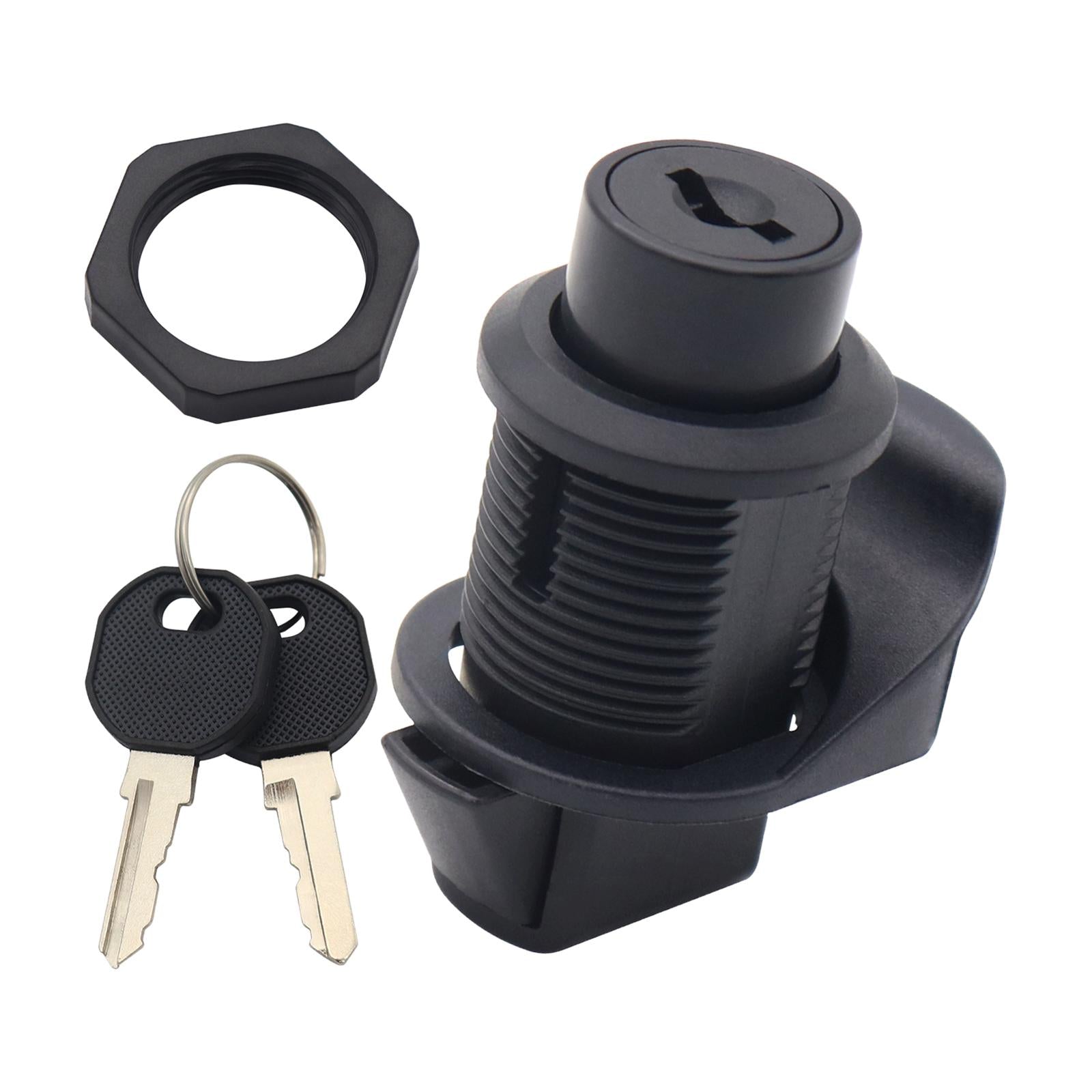 RV Paddle Entry Door Lock Latch with 2 Keys Premium up Entry Handle Knob