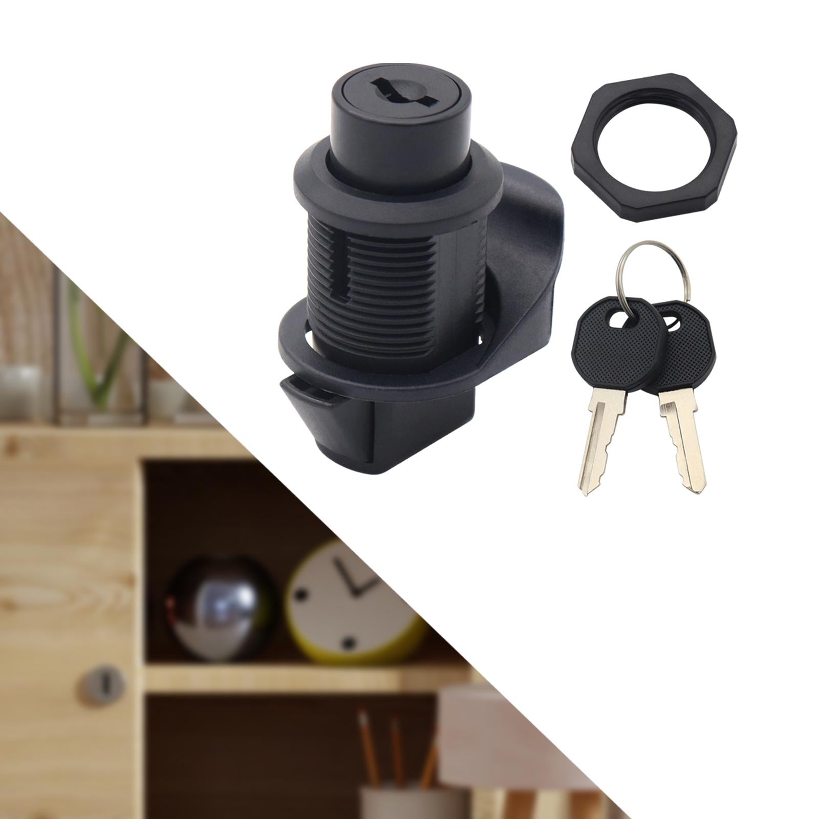 RV Paddle Entry Door Lock Latch with 2 Keys Premium up Entry Handle Knob