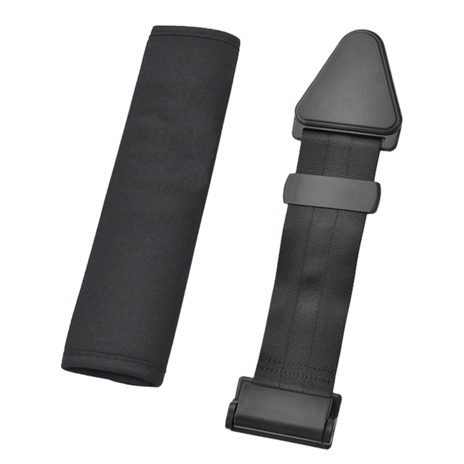 Seat Belt Adjuster Improve Driving Comfort Auto Shoulder Neck Strap Adjuster black