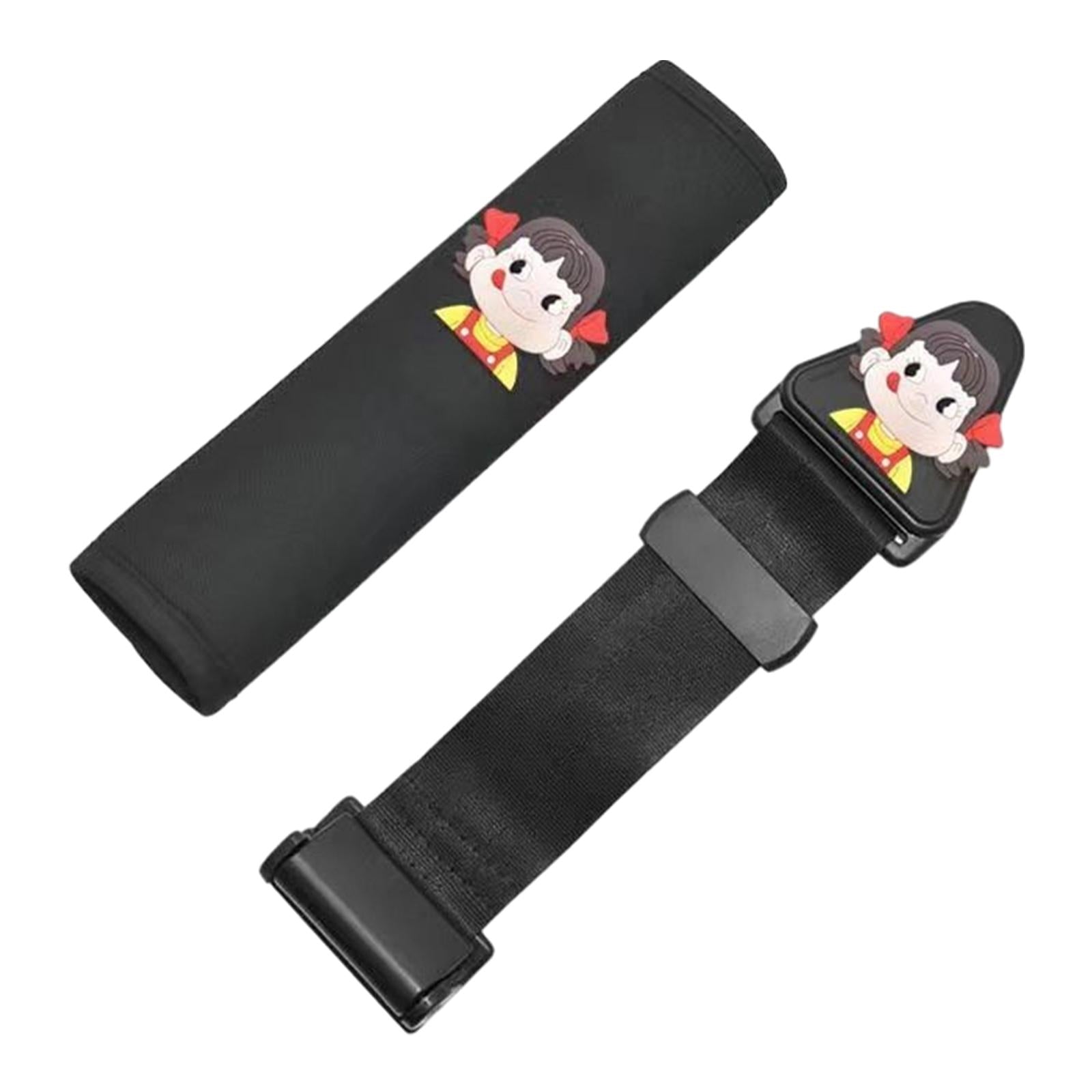 Seat Belt Adjuster Improve Driving Comfort Auto Shoulder Neck Strap Adjuster black girl
