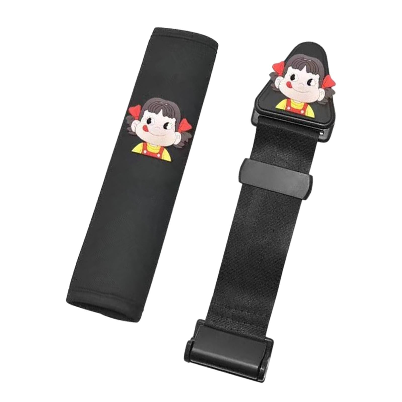 Seat Belt Adjuster Improve Driving Comfort Auto Shoulder Neck Strap Adjuster black girl