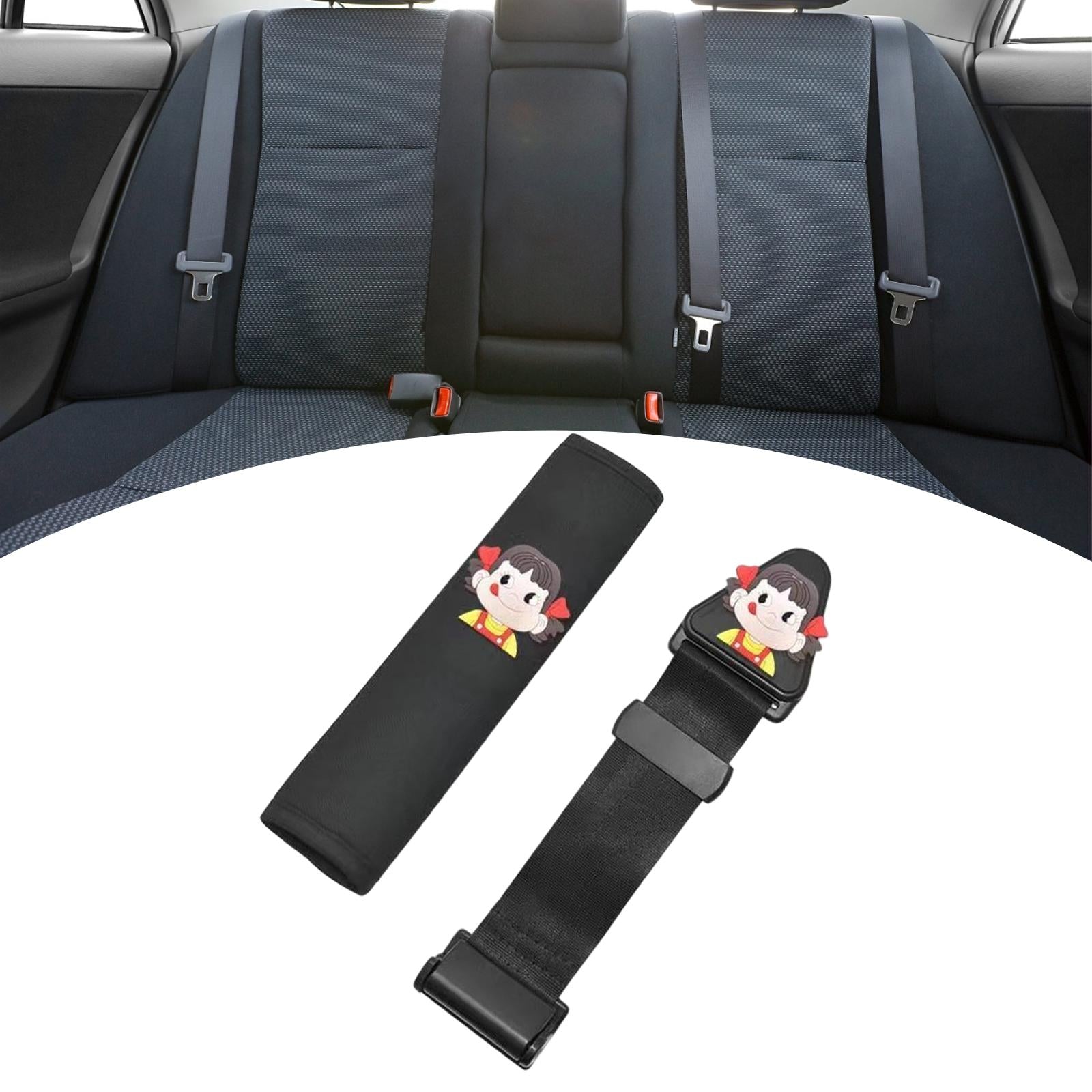 Seat Belt Adjuster Improve Driving Comfort Auto Shoulder Neck Strap Adjuster black girl