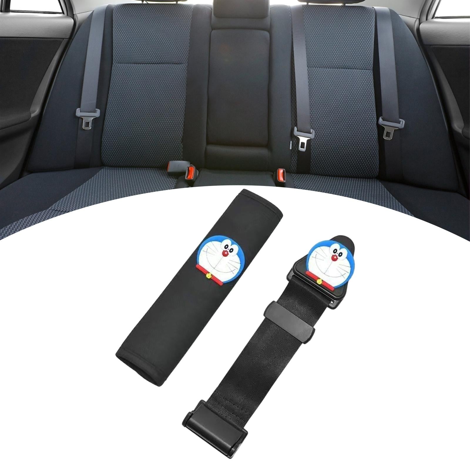 Seat Belt Adjuster Improve Driving Comfort Auto Shoulder Neck Strap Adjuster black cat