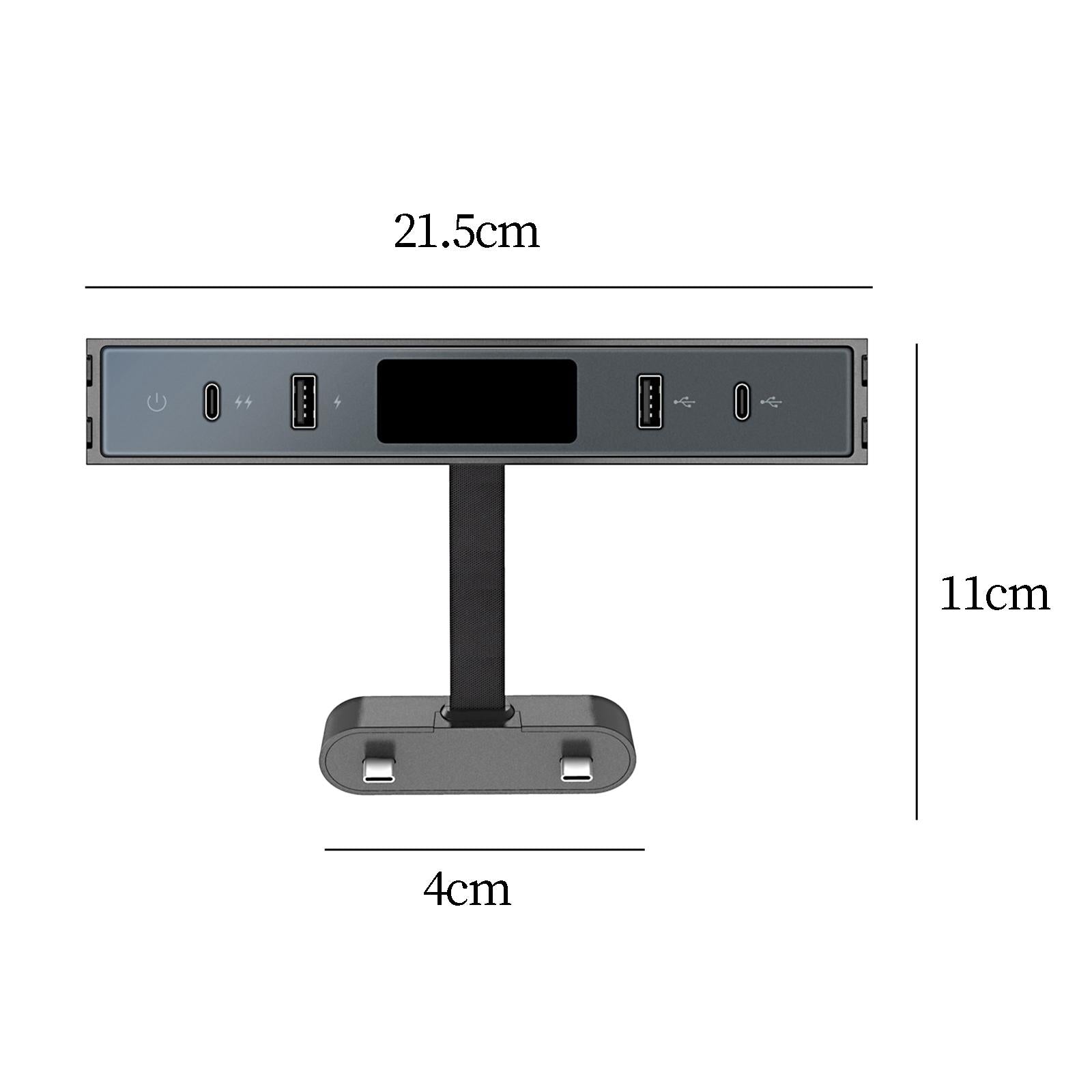 Central Console USB Hub Multiport Adapter for Tesla Model 3 Y