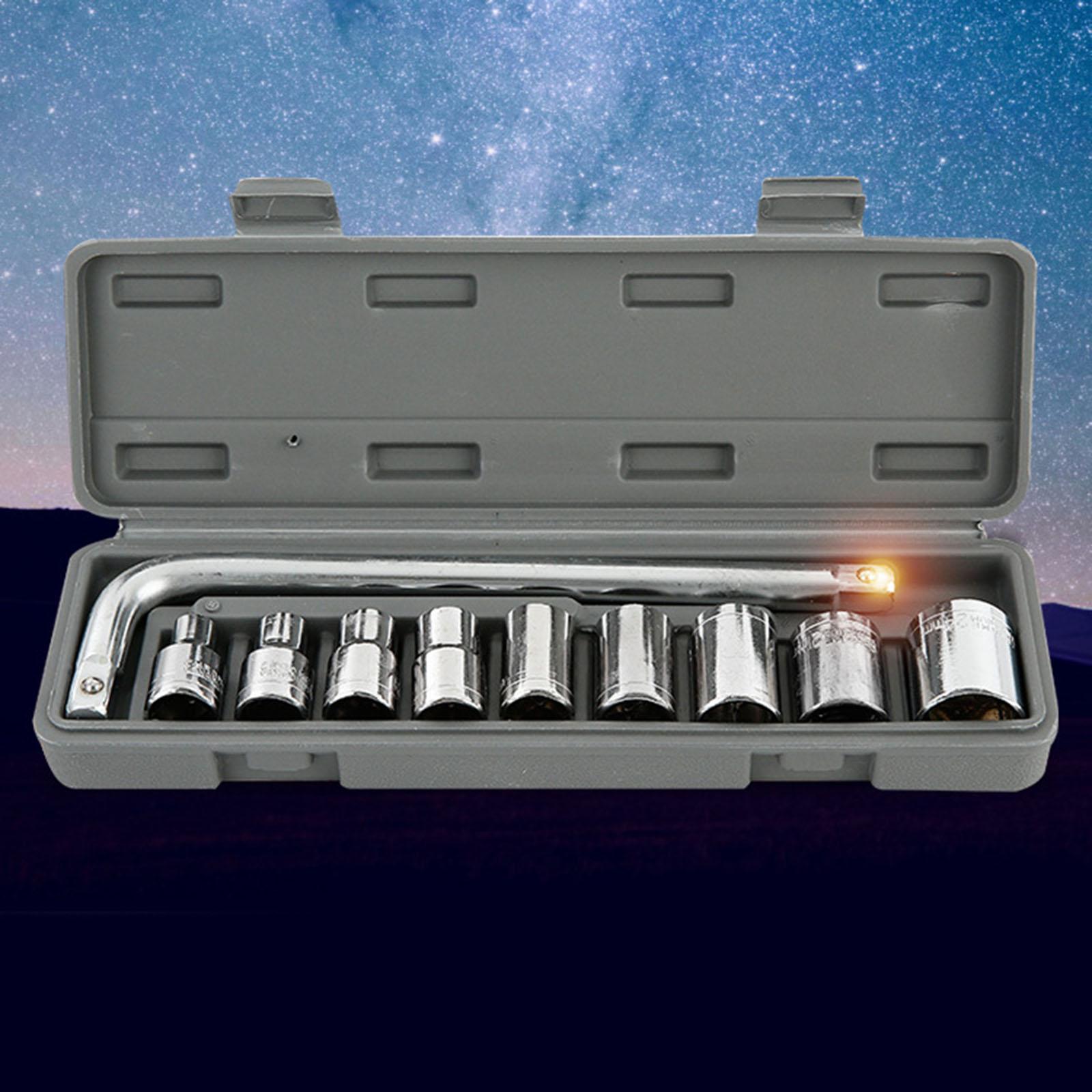 10x Drive Socket Wrench Set Woodworking Repairing Home Cars Auto Repair Tool