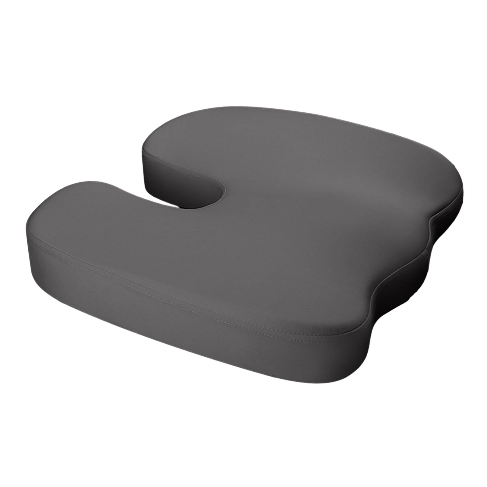 Memory Foam Seat Cushion Ergonomic Soft Chair Pad for Driving Home Cars Gray
