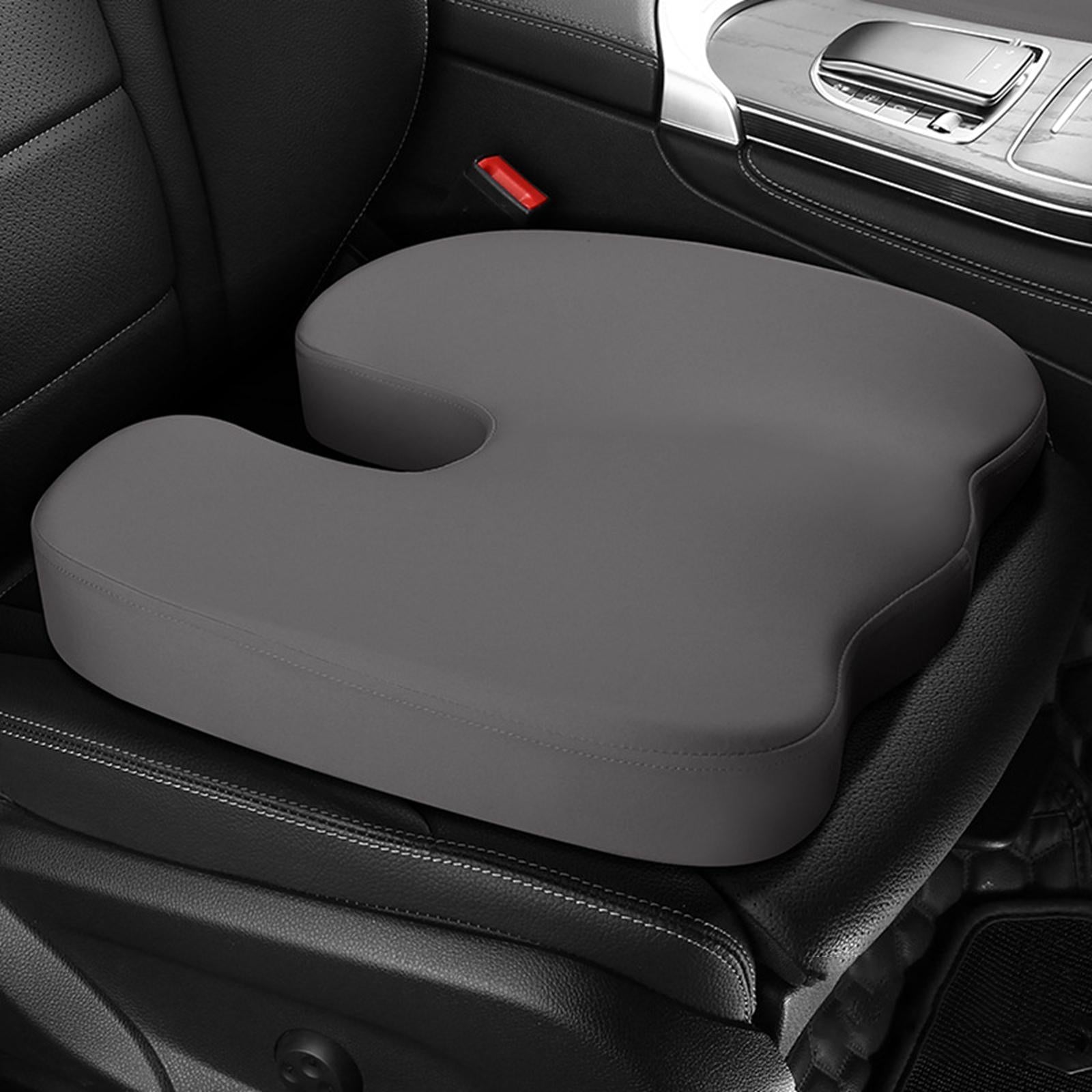 Memory Foam Seat Cushion Ergonomic Soft Chair Pad for Driving Home Cars Gray