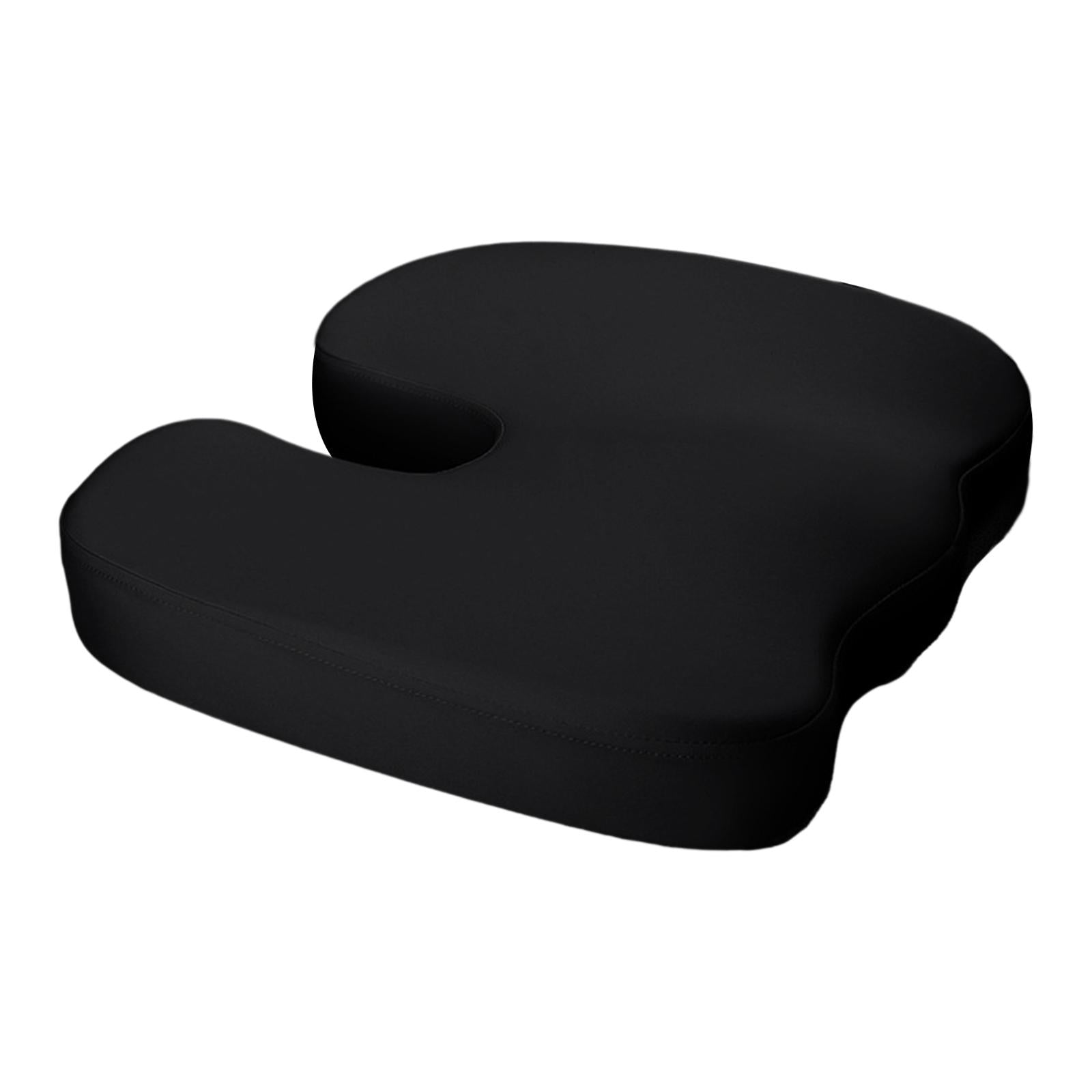 Memory Foam Seat Cushion Ergonomic Soft Chair Pad for Driving Home Cars Black