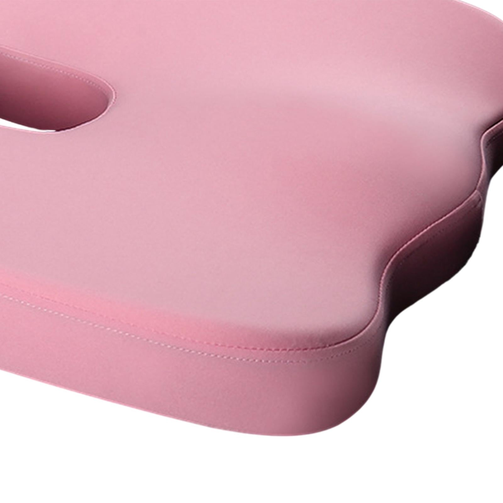 Memory Foam Seat Cushion Ergonomic Soft Chair Pad for Driving Home Cars Pink
