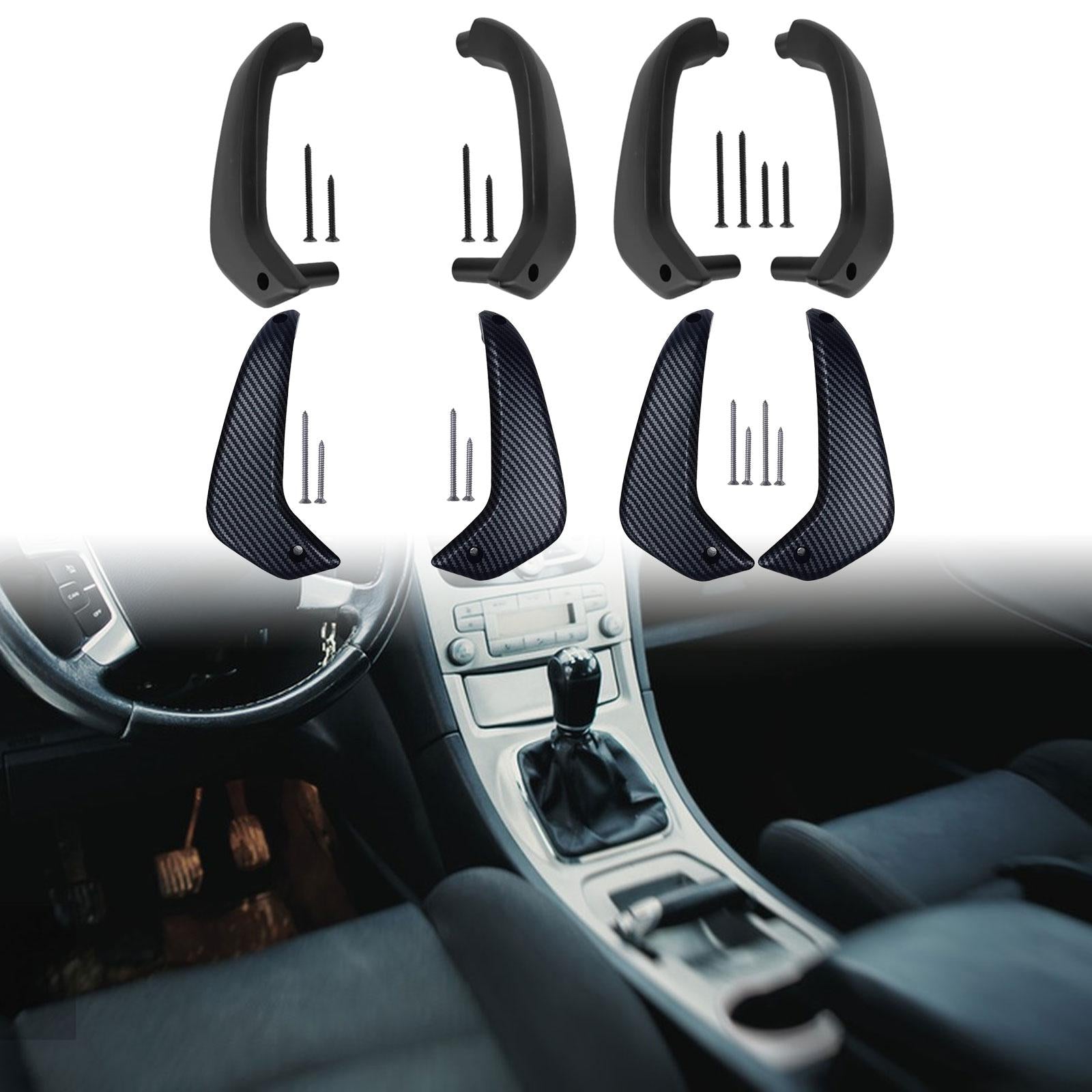 Interior Door Handle Vehicle Inside Door Handle for Ford Fiesta Durable Black left
