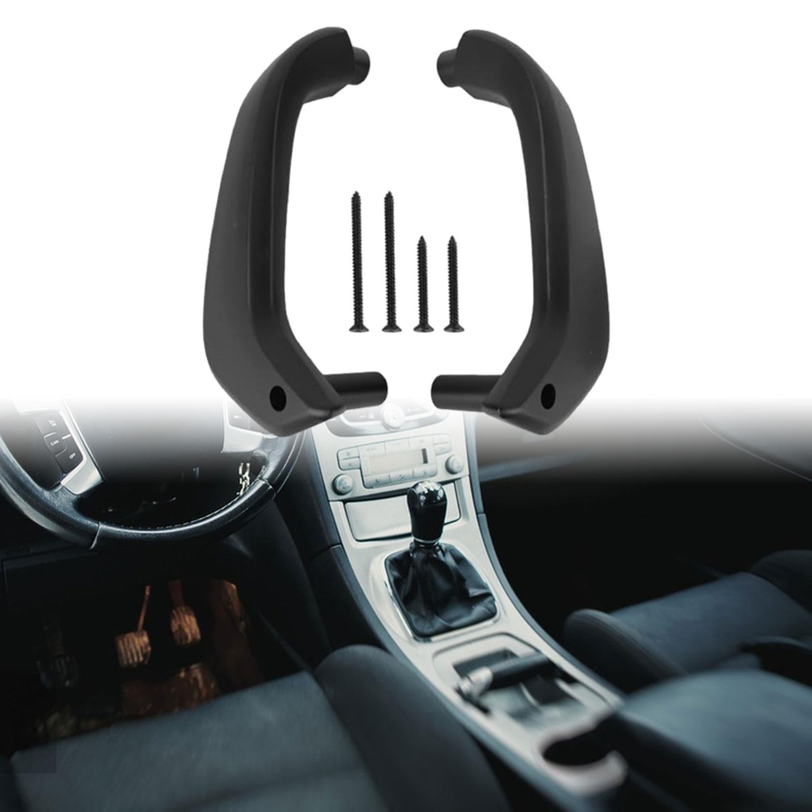 Interior Door Handle Vehicle Inside Door Handle for Ford Fiesta Durable Black 1 pair