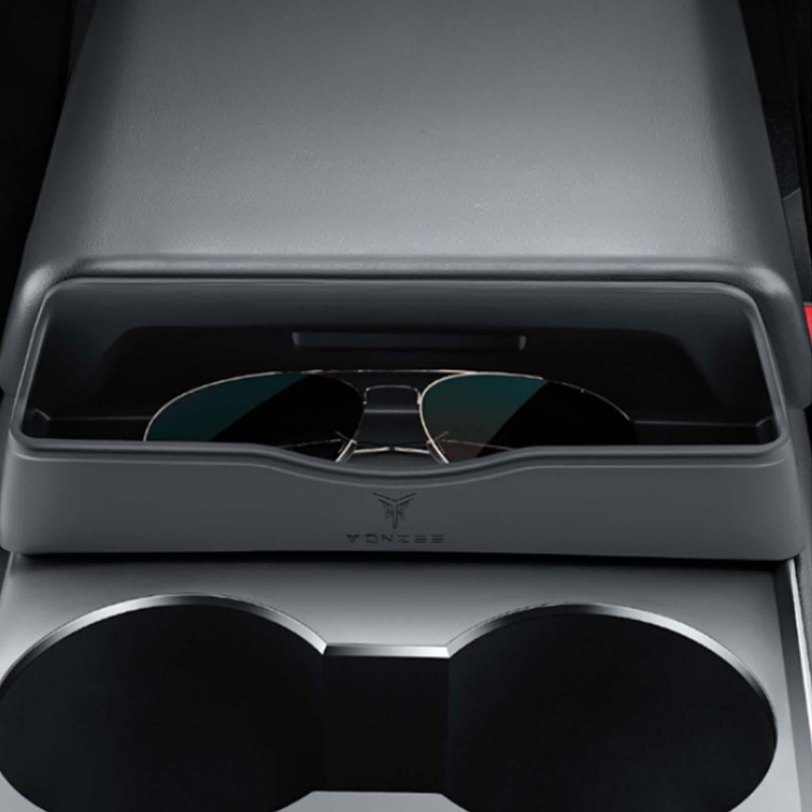 Center Control Armrest Box Glasses Pocket Organizer for Tesla Model 3 Y