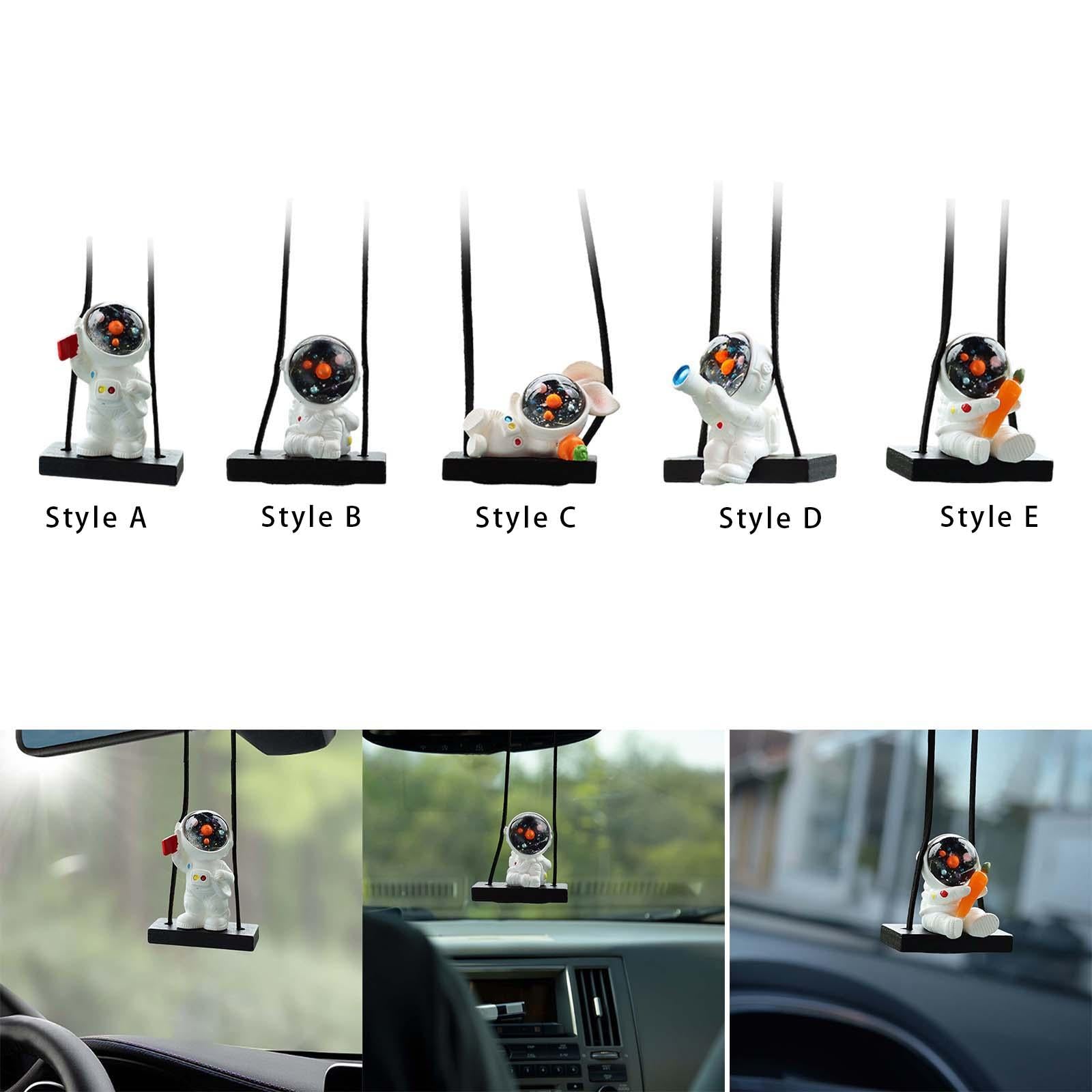 4xAstronaut Pendant for Car Hanging Ornament for Car Bedside Bedrooms Style A