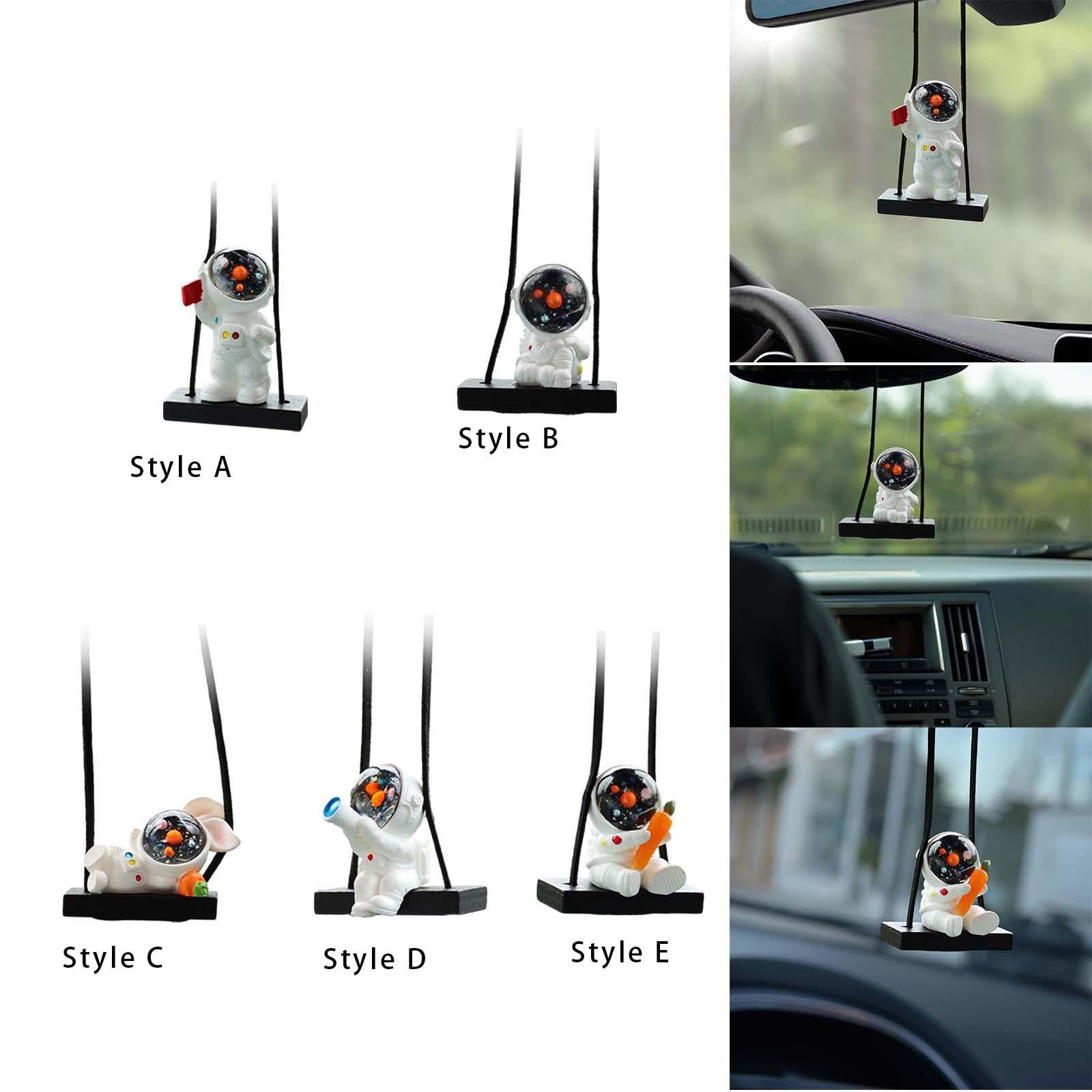 2xAstronaut Pendant for Car Hanging Ornament for Car Bedside Bedrooms Style A