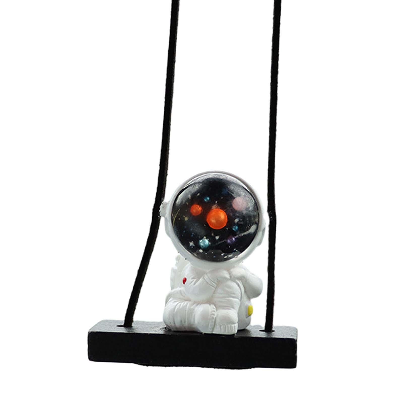 3xAstronaut Pendant for Car Hanging Ornament for Car Bedside Bedrooms Style B