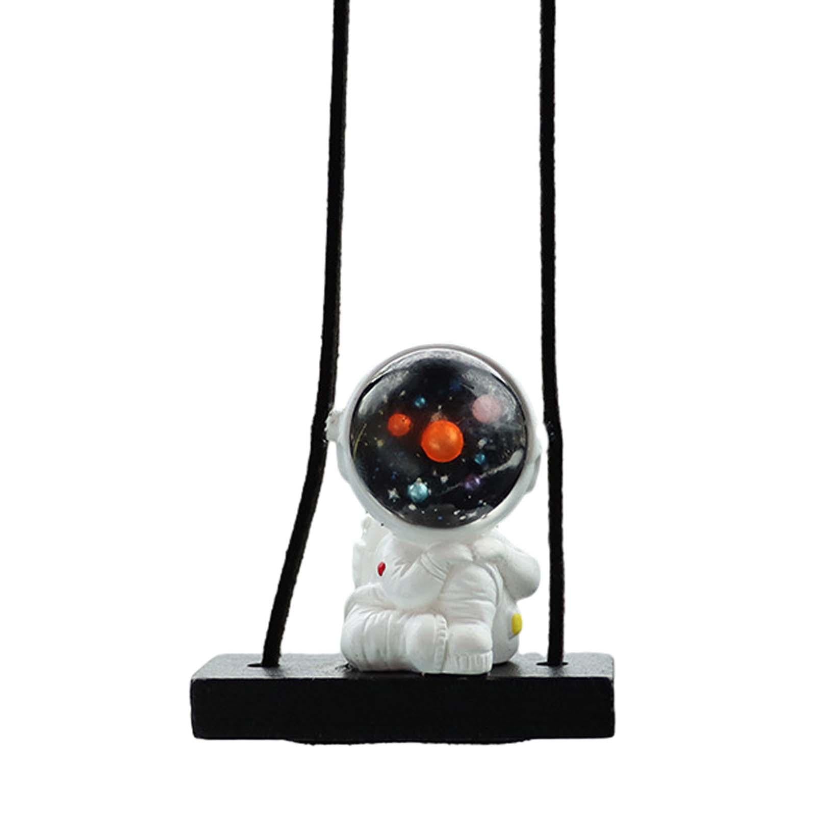 2xAstronaut Pendant for Car Hanging Ornament for Car Bedside Bedrooms Style B