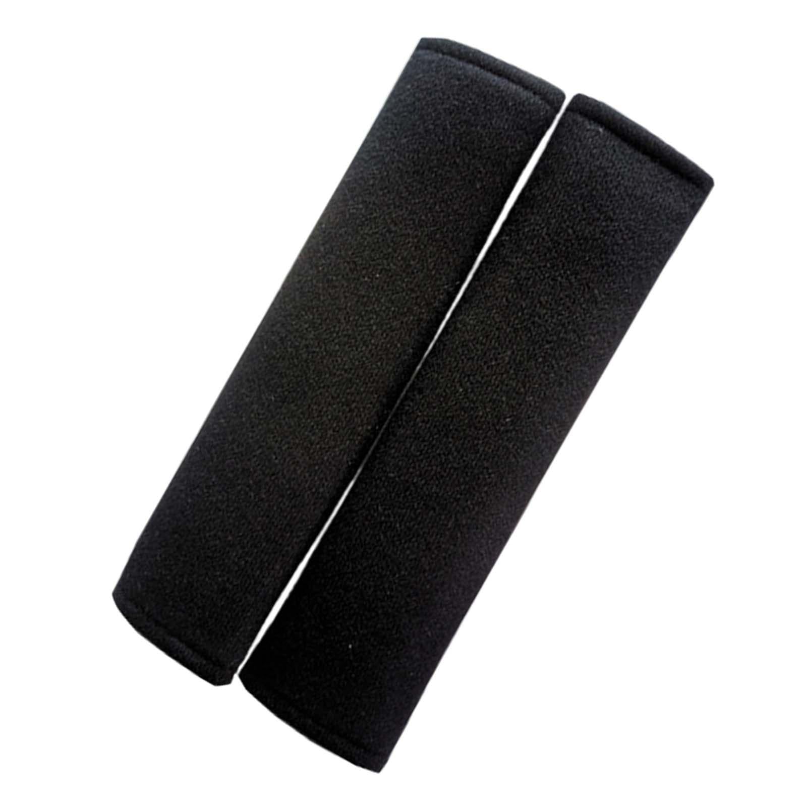 2Pcs Car Safety Belt Strap Shoulder Pad for Automobile Camera Golf Bags Black