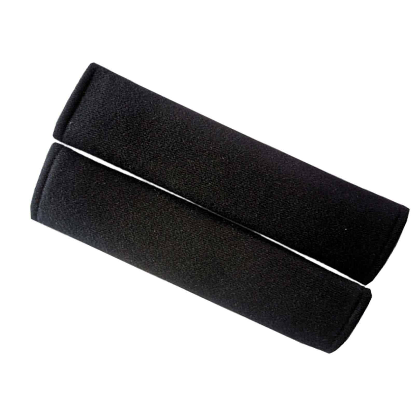2Pcs Car Safety Belt Strap Shoulder Pad for Automobile Camera Golf Bags Black
