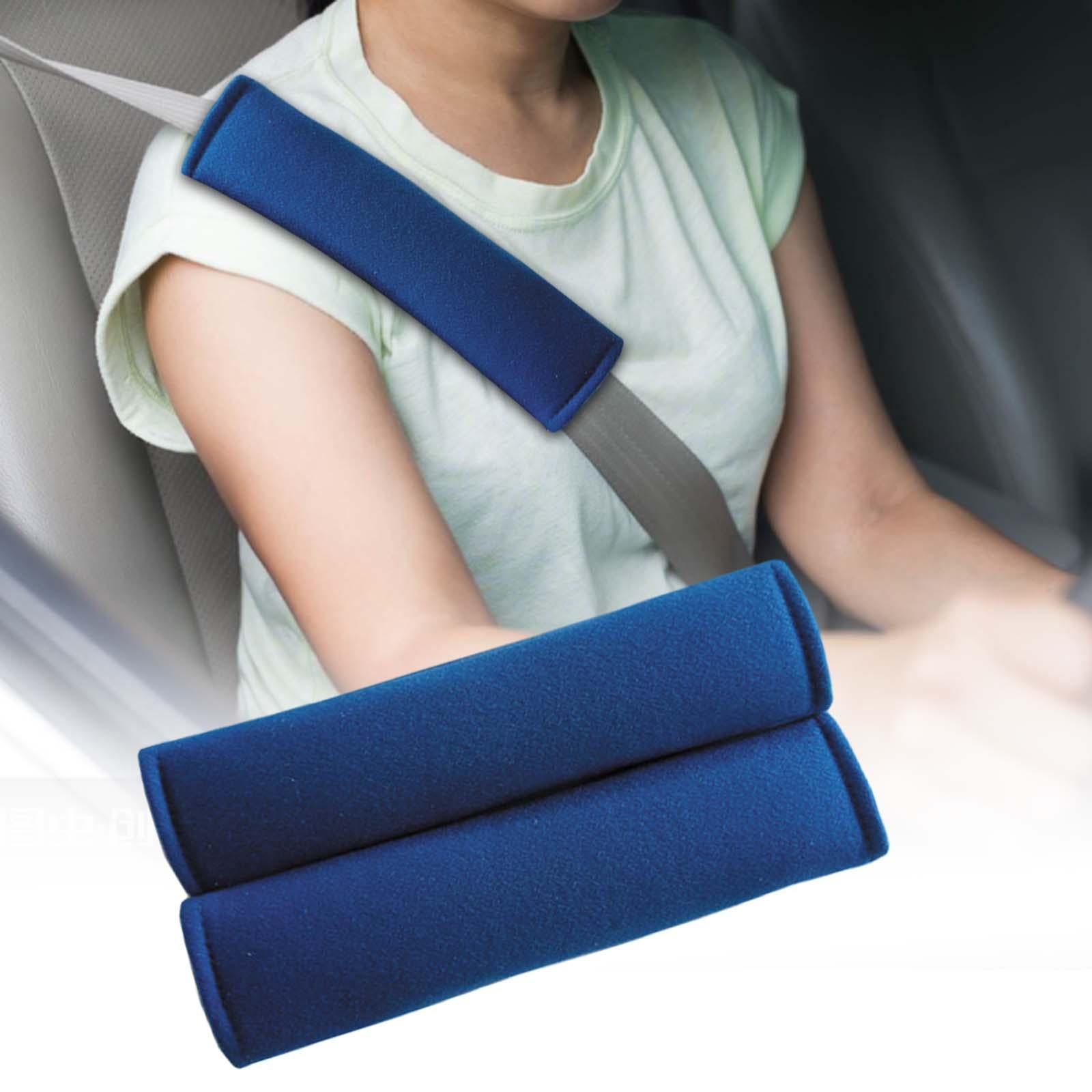 2Pcs Car Safety Belt Strap Shoulder Pad for Automobile Camera Golf Bags Blue