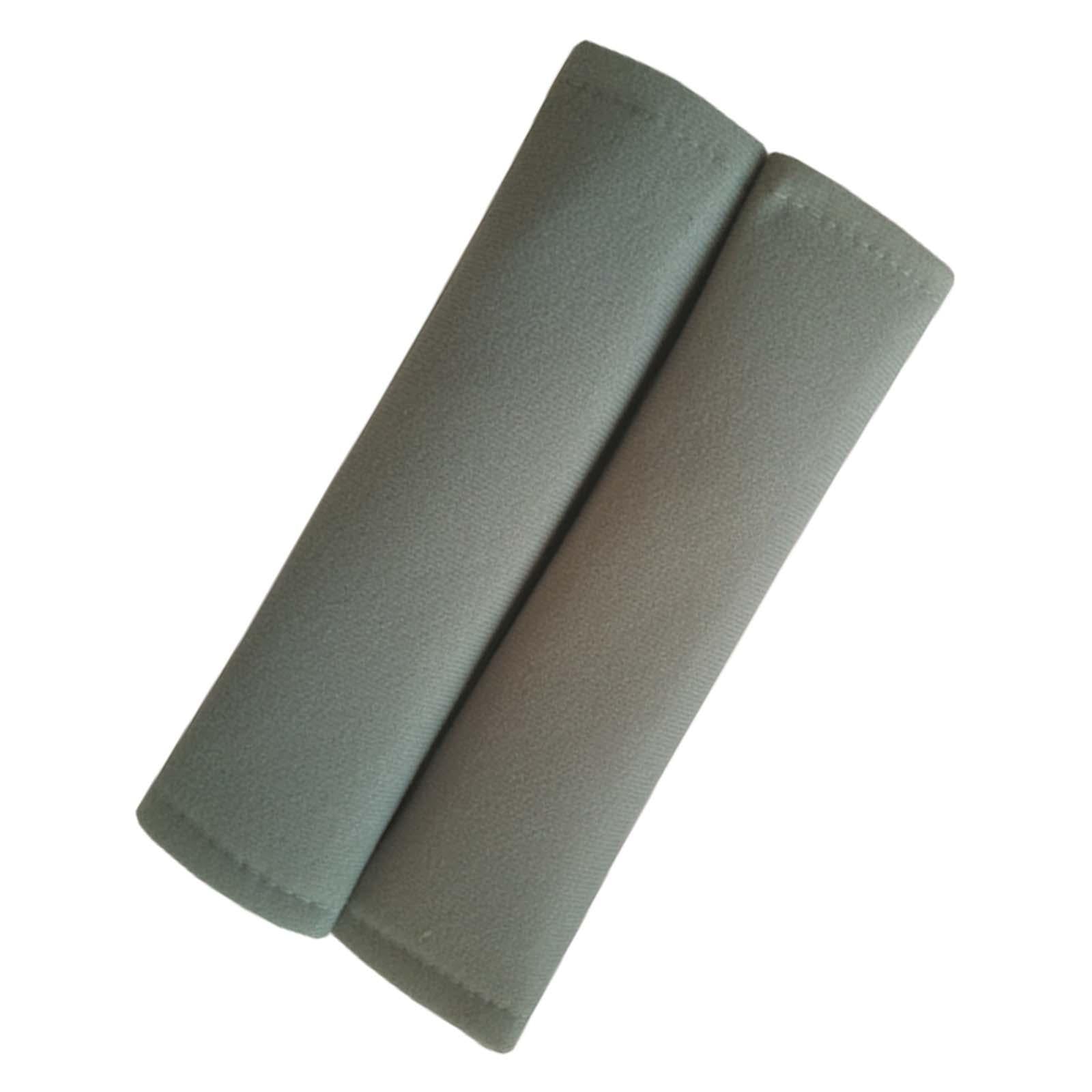 2Pcs Car Safety Belt Strap Shoulder Pad for Automobile Camera Golf Bags Grey
