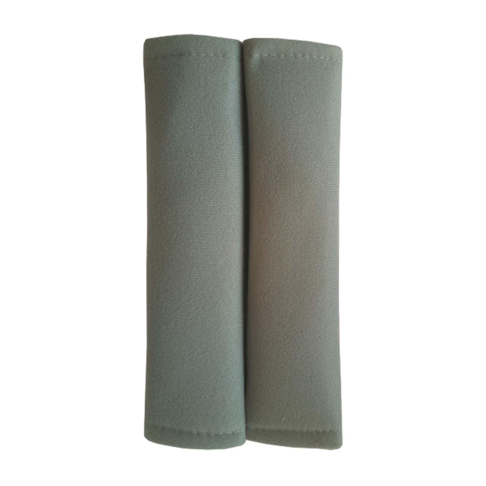 2Pcs Car Safety Belt Strap Shoulder Pad for Automobile Camera Golf Bags Grey