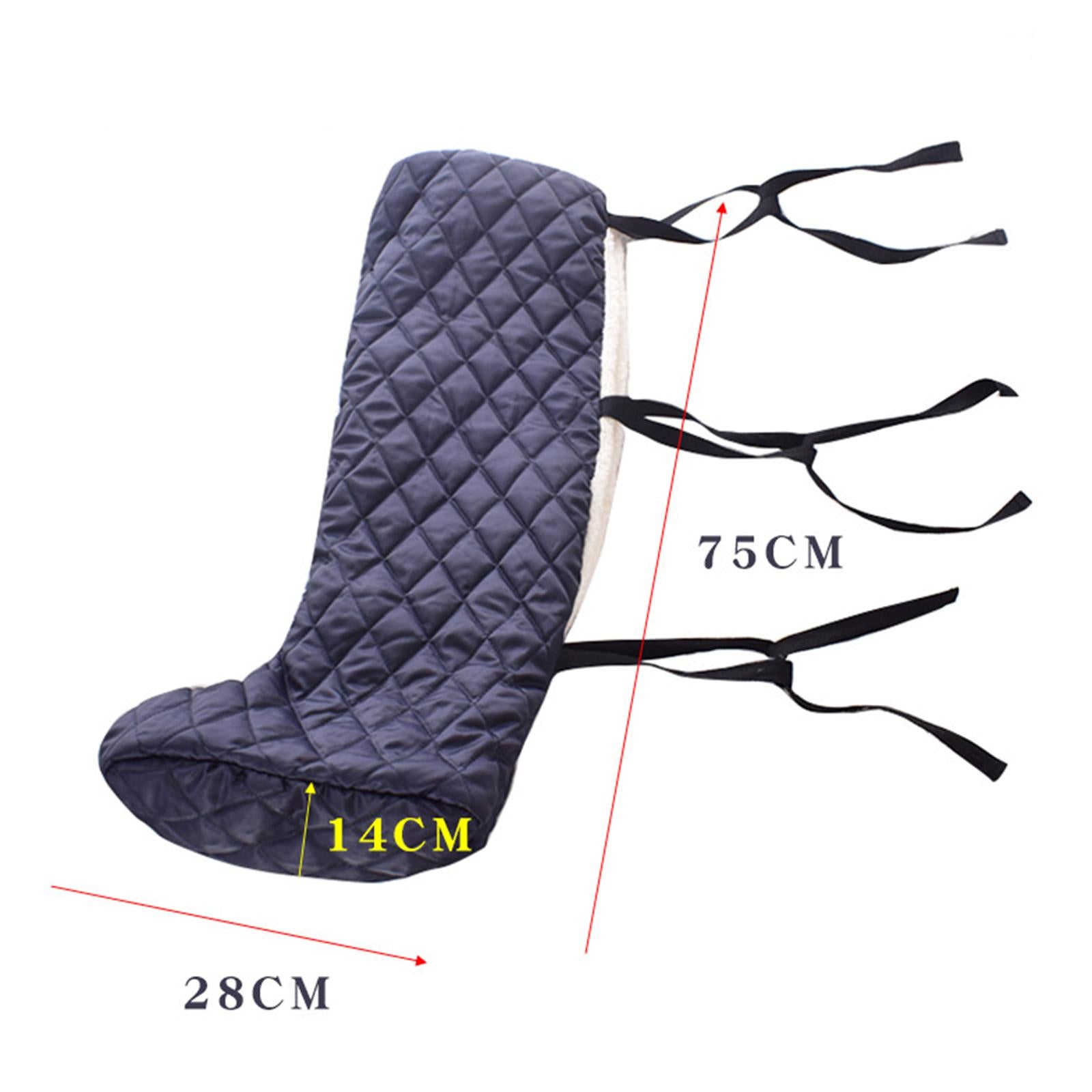 Plaster Warm Leg Cover Protective Soft Plush Thick Leg Foot Warmer Protector Dark Blue