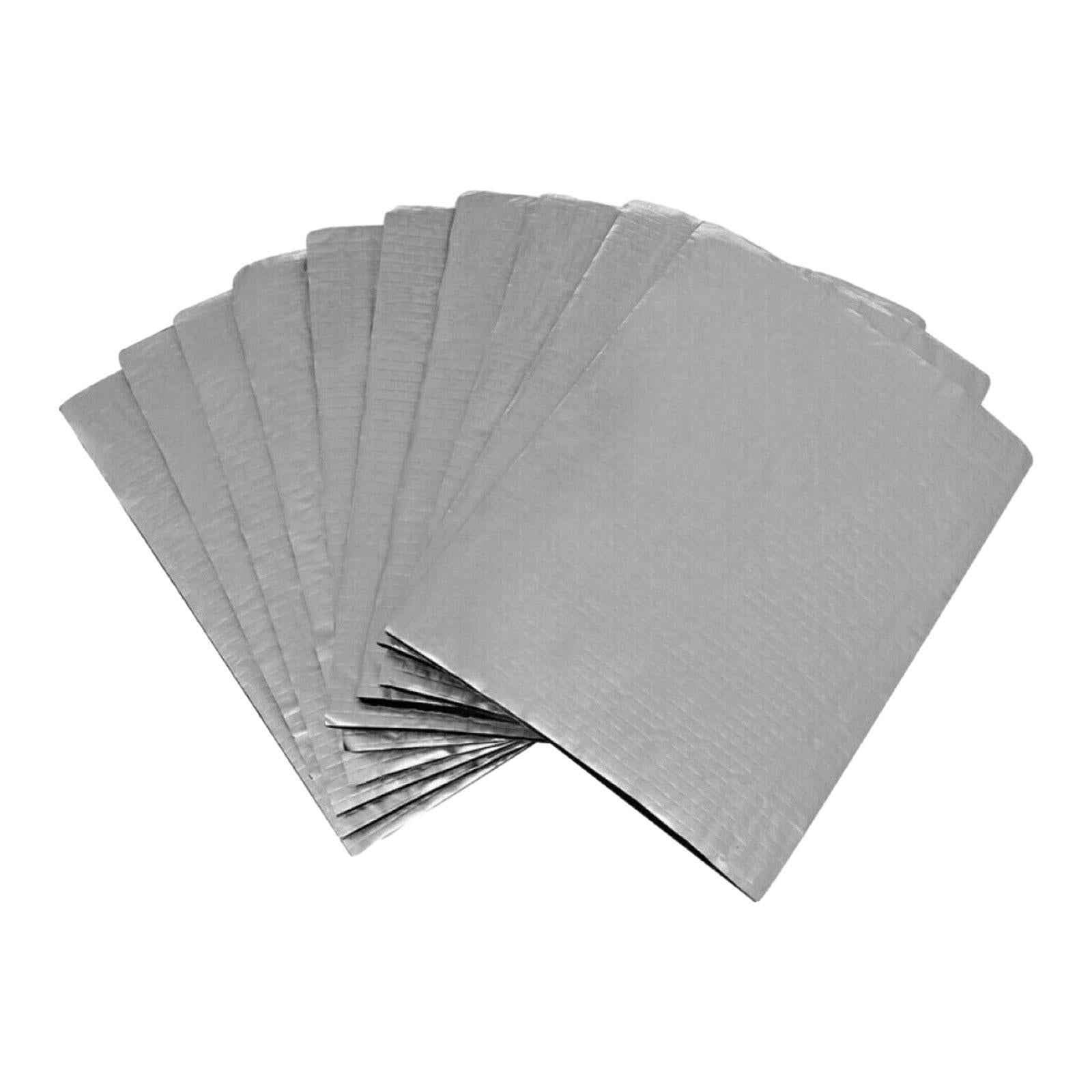 10 Pieces Car Sound Heat Insulation Mat Dampening Mat Sound Insulation Sheet