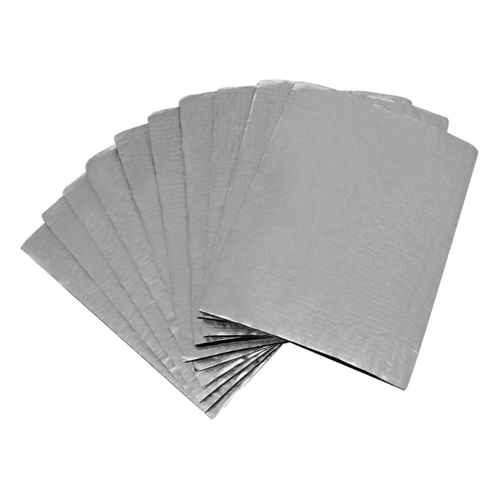 10 Pieces Car Sound Heat Insulation Mat Dampening Mat Sound Insulation Sheet