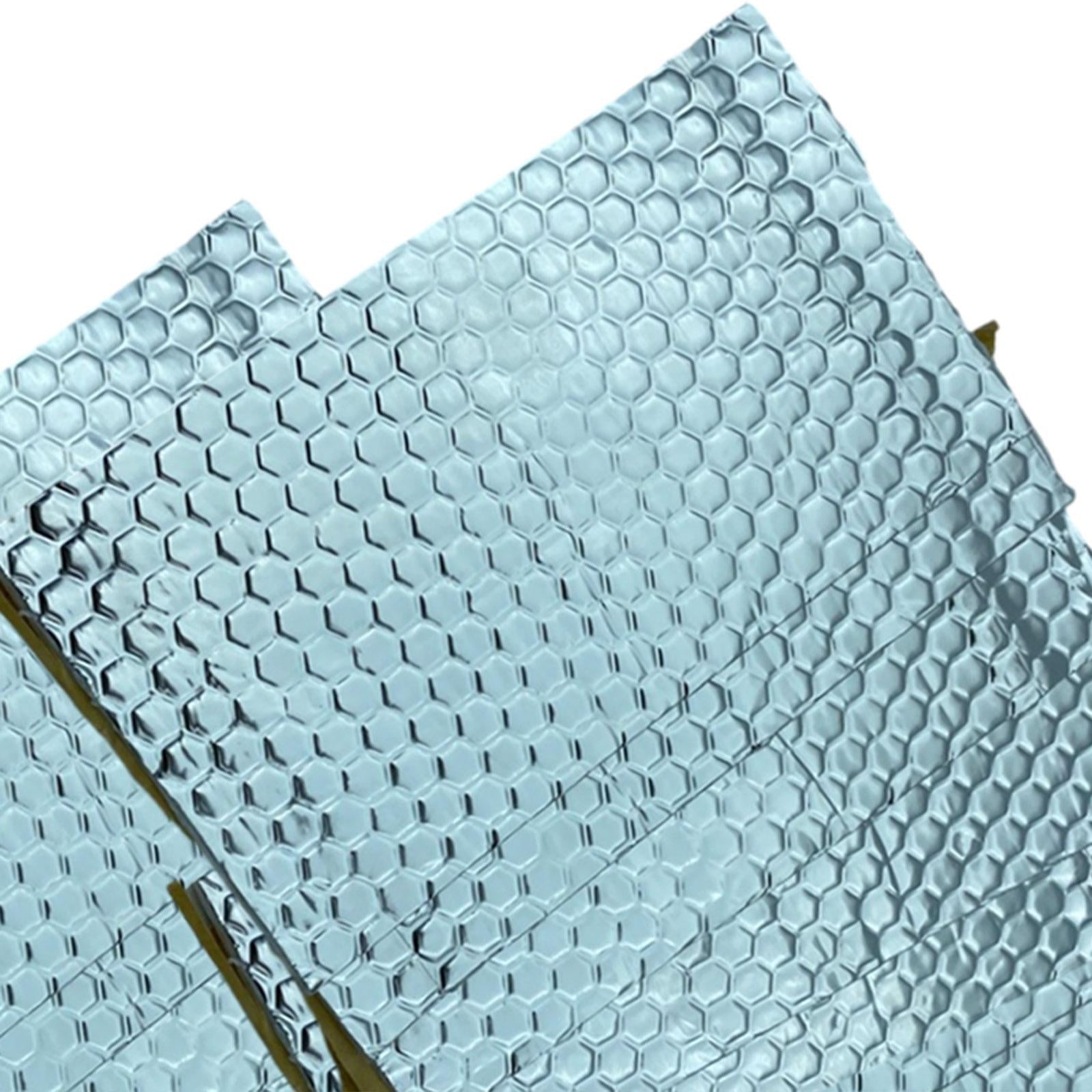20Pcs Car Sound Deadening Mat Car Hood Trim Heat Sheet Sound Insulation Pad Silver