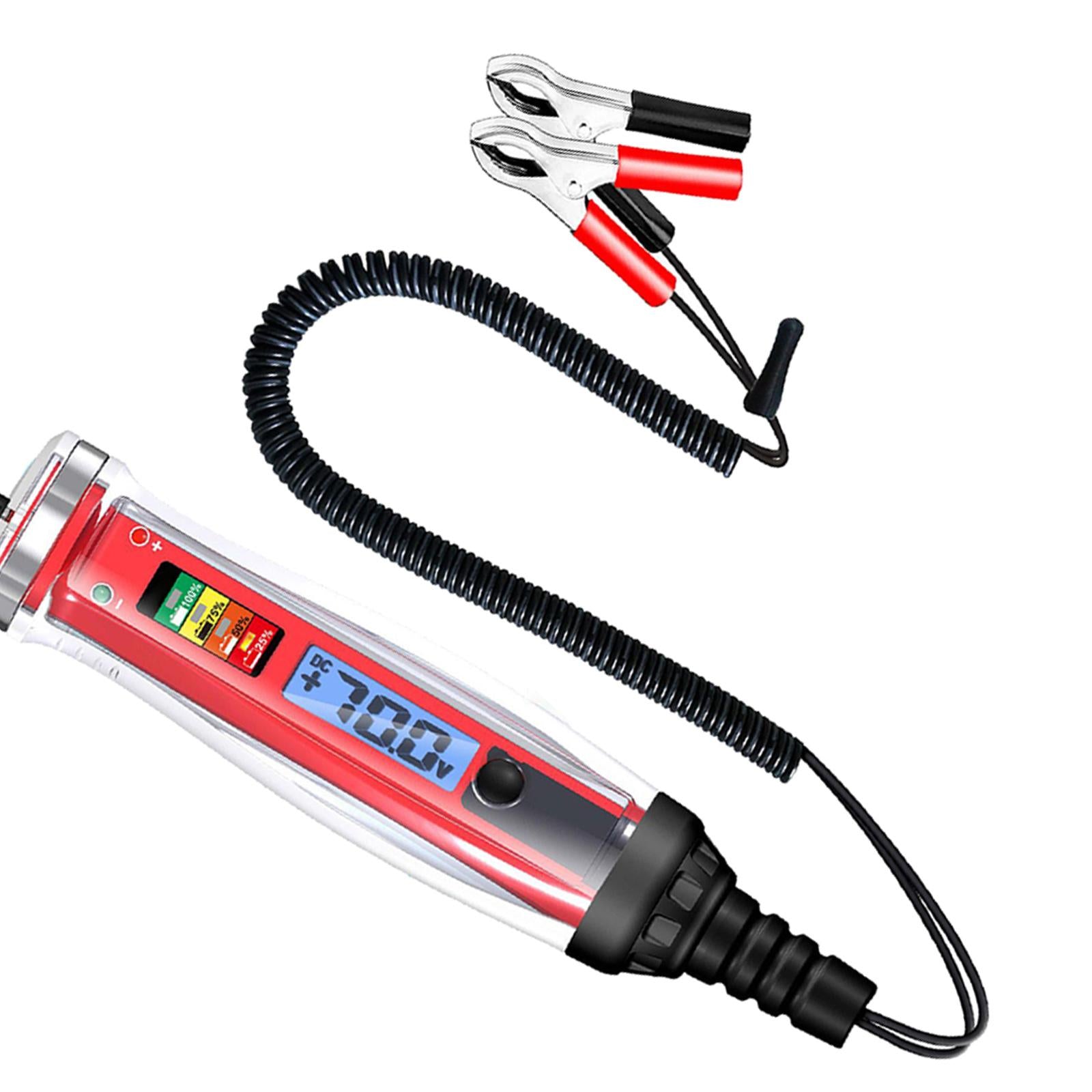 Car Circuit Tester Voltmeter Light Tester 1V-75V Durable Fuse Voltage Tester
