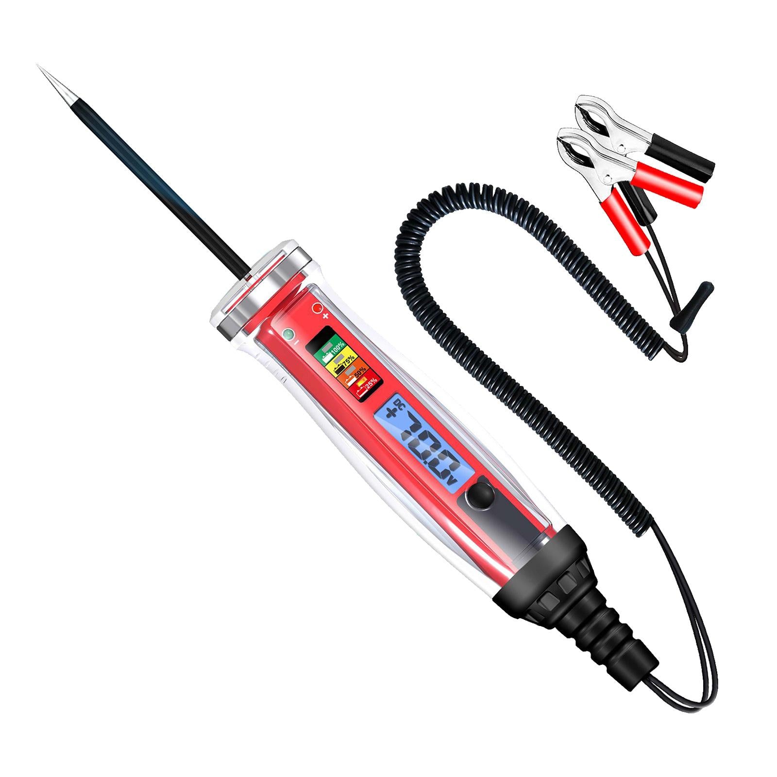 Car Circuit Tester Voltmeter Light Tester 1V-75V Durable Fuse Voltage Tester